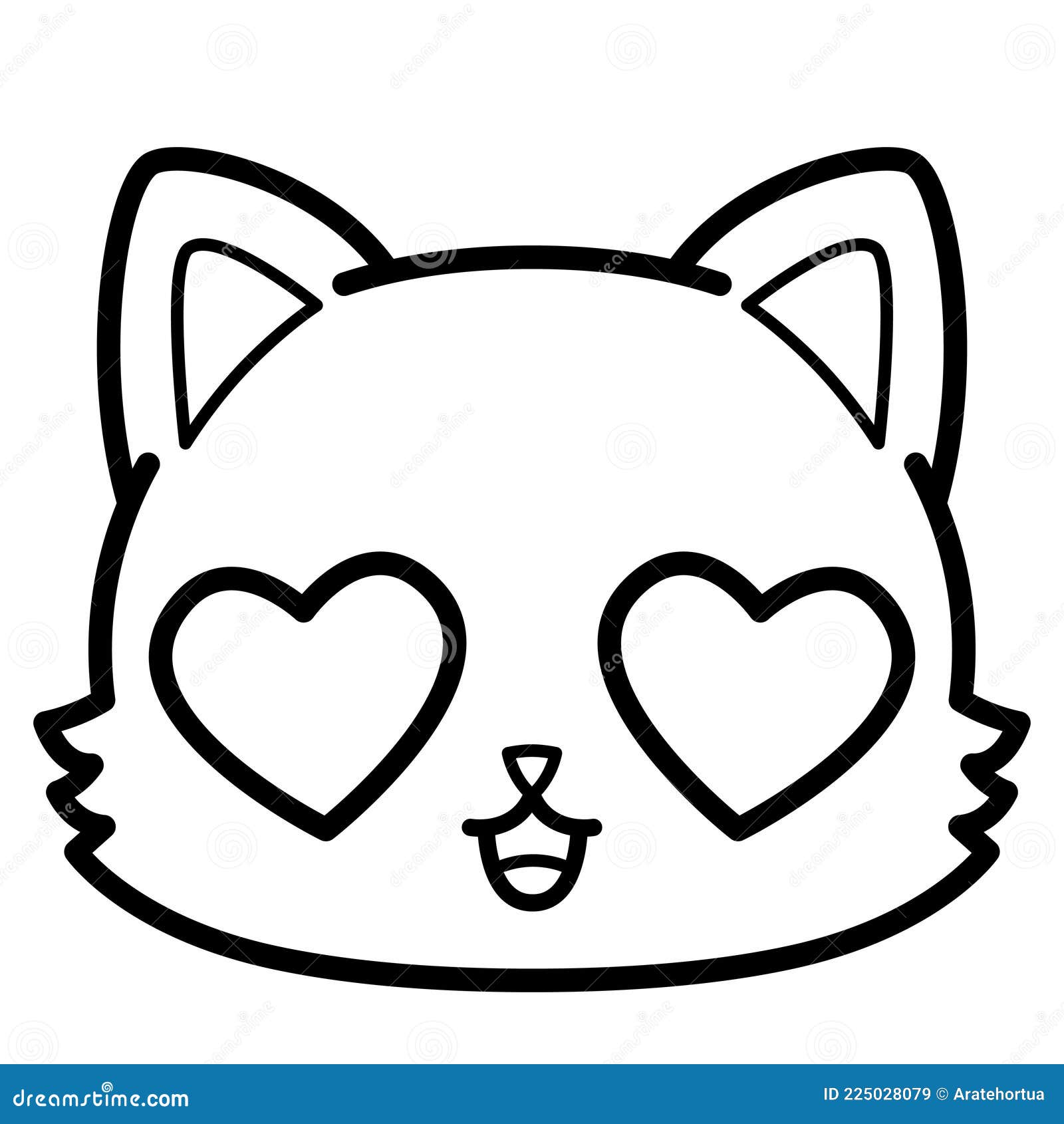 Isolated Cute Angry Cat Emoji Stock Vector - Illustration of emoticon,  avatar: 225027930