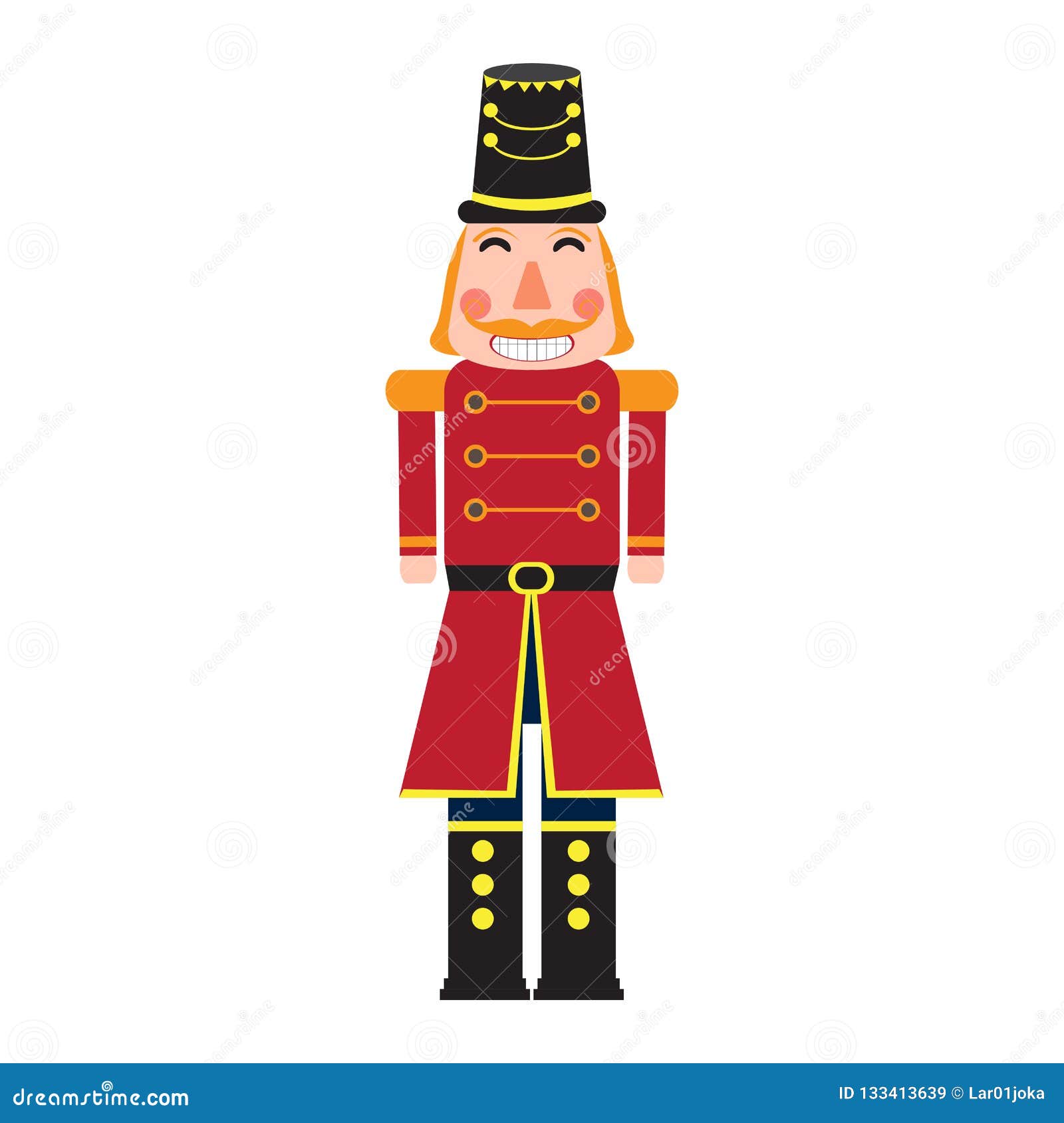 Isolated Cute Nutcracker Soldier Stock Vector - Illustration of festive ...