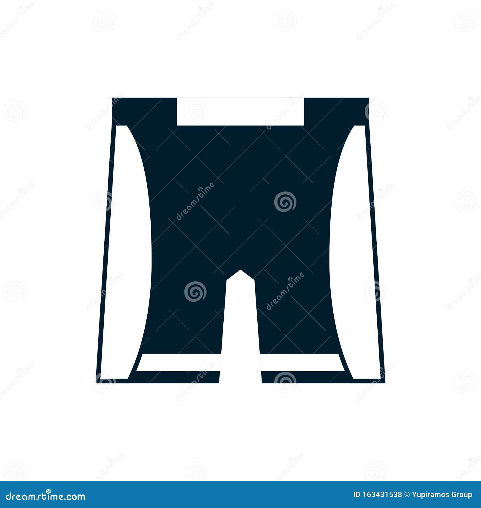 Isolated Cycling Pants Icon Flat Design Stock Vector - Illustration of ...