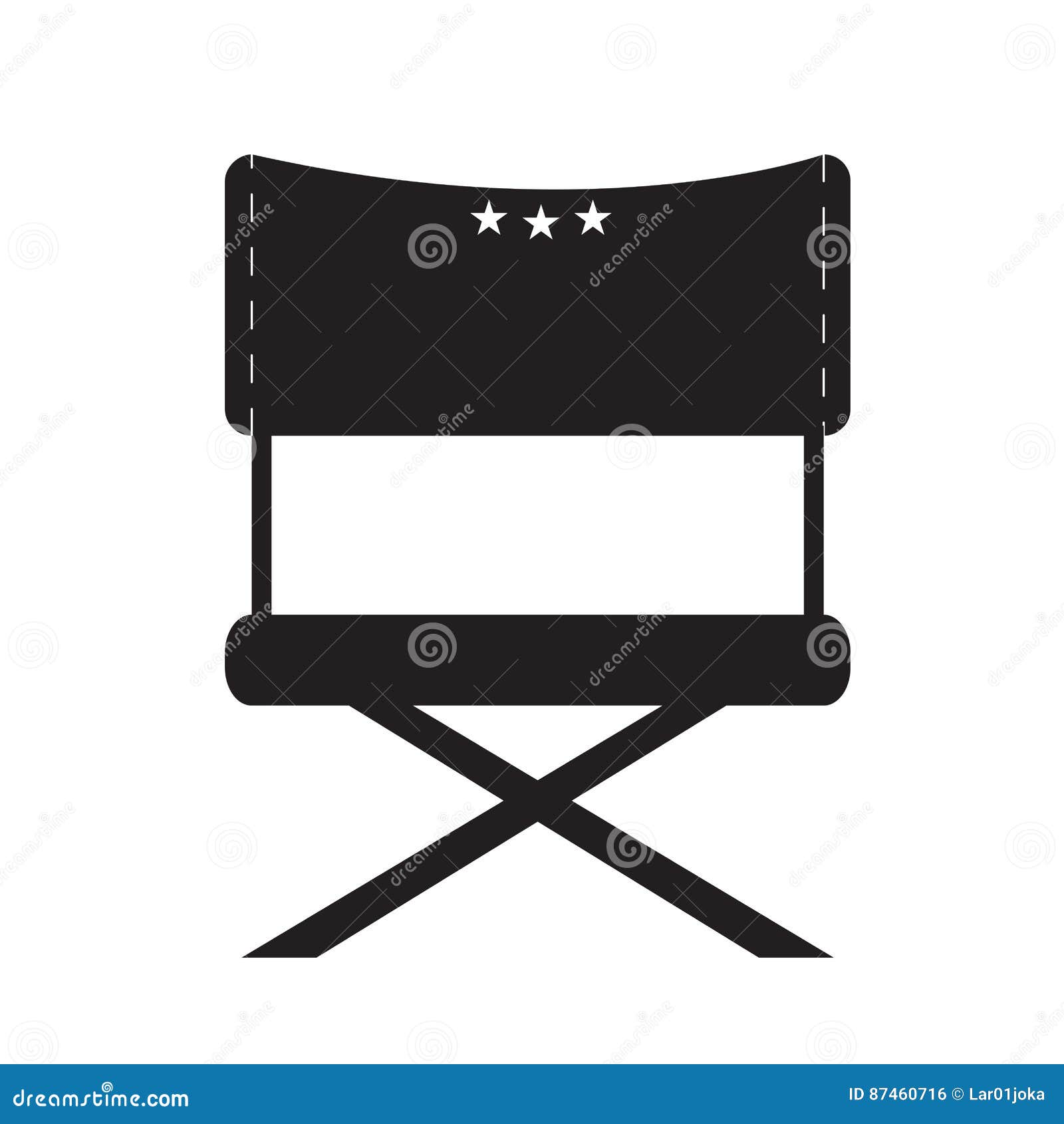 Isolated director chair stock vector. Illustration of multimedia 87460716