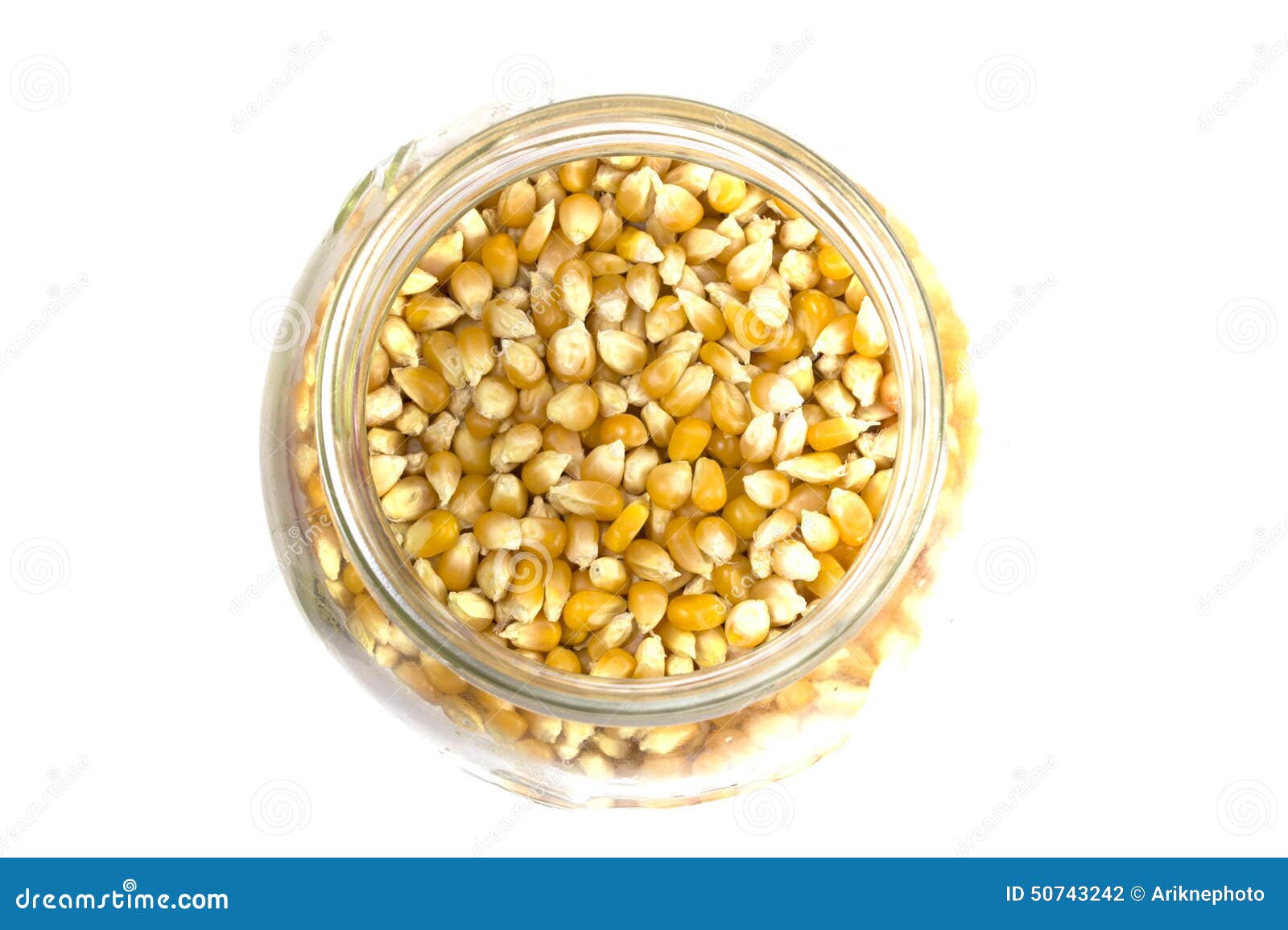 Isolated Dried Corn in Jar stock photo. Image of agriculture 50743242
