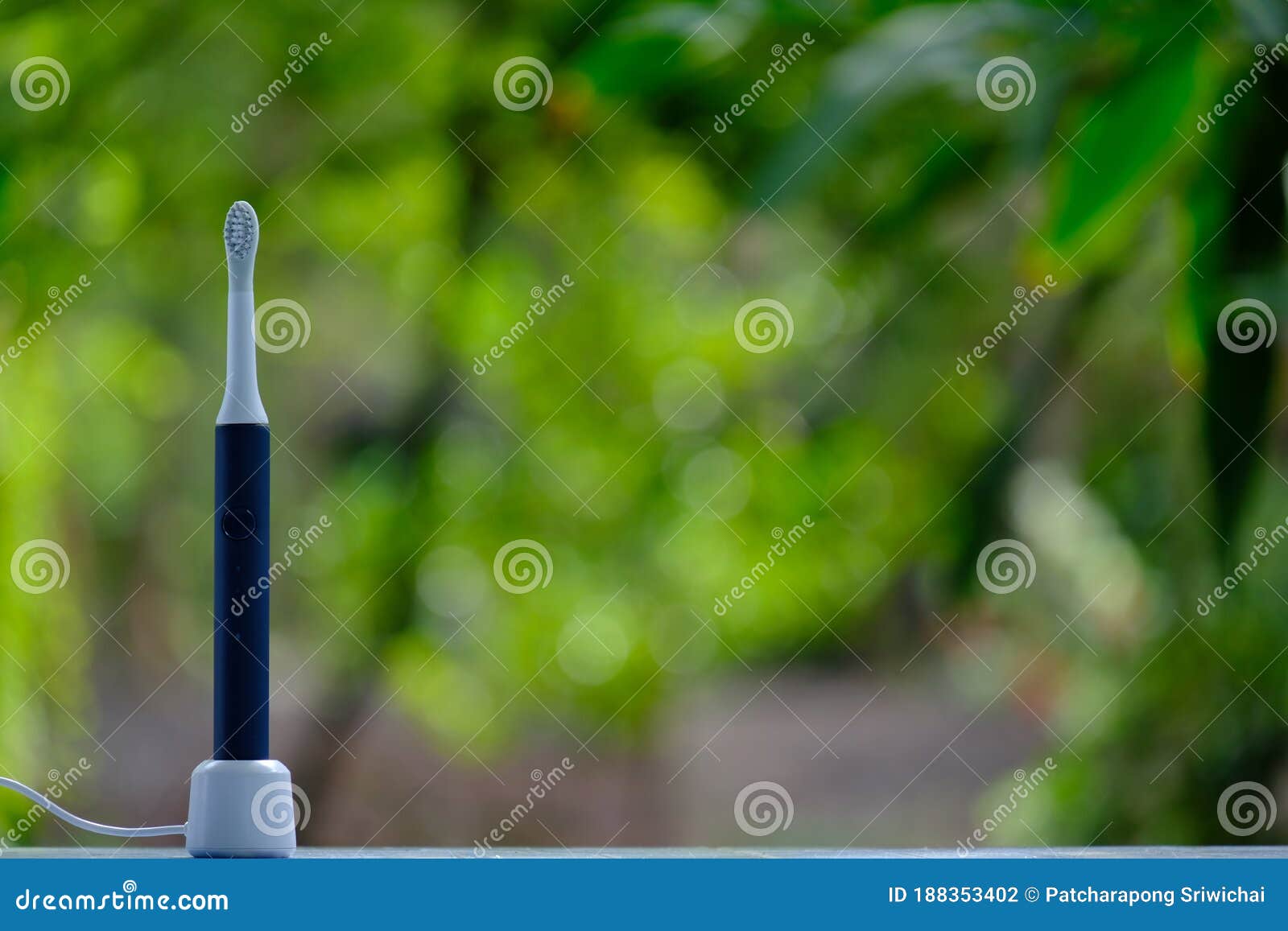 Electric Toothbrush on a Charging Dock Stock Photo Image of battery, clean 188353402