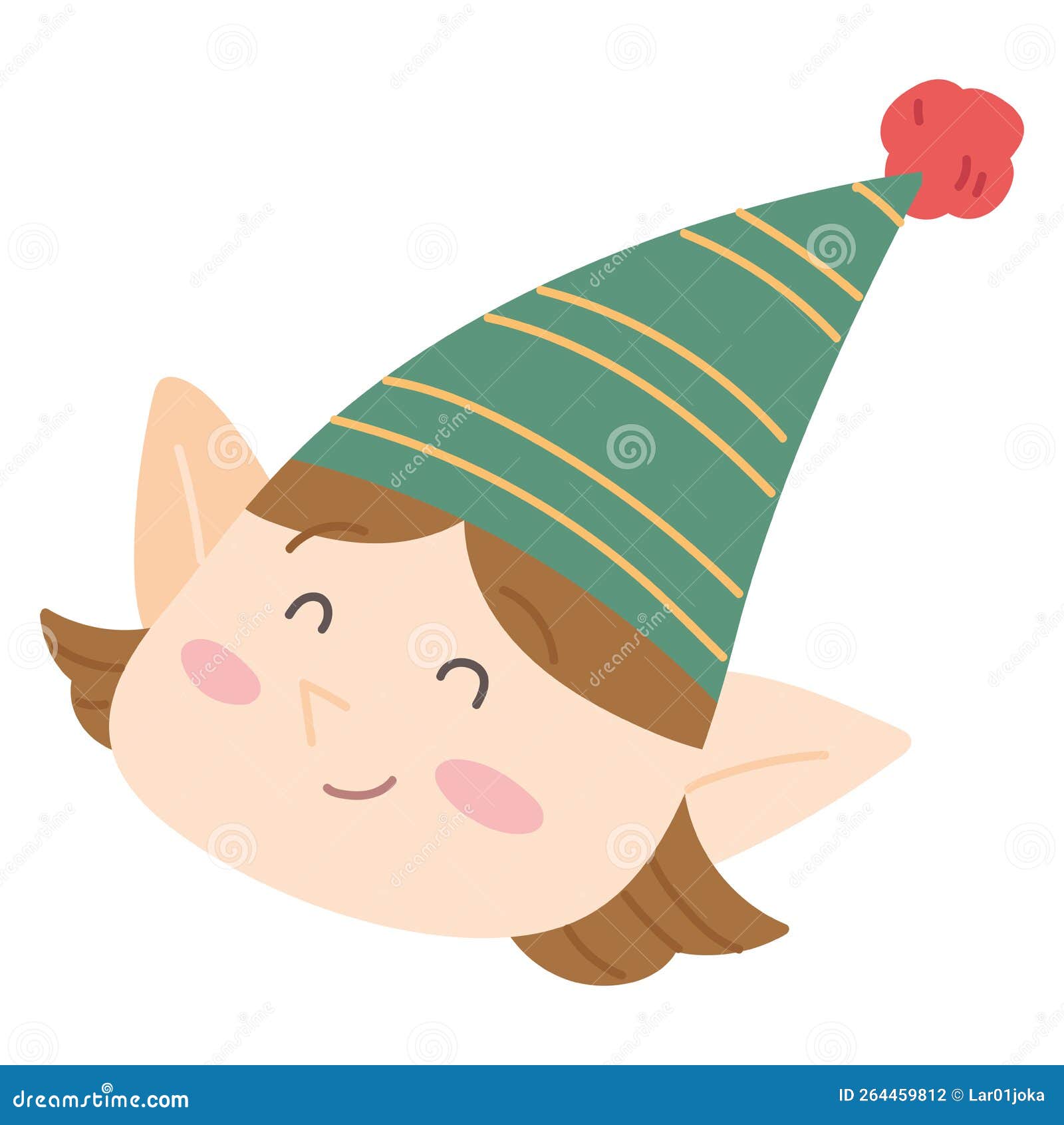  elf cartoon kawiaii christmas character 