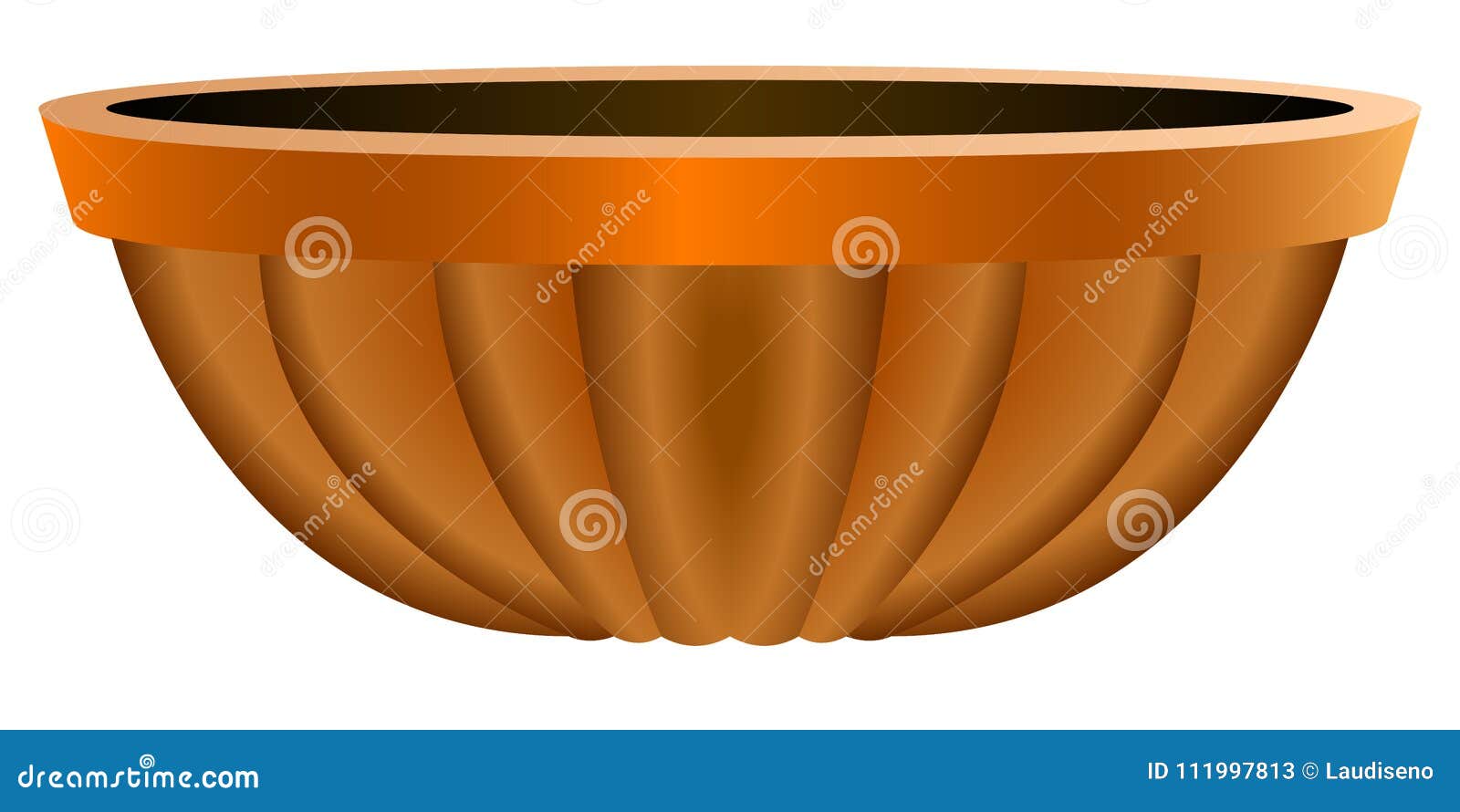 Isolated empty flower pot stock vector. Illustration of hobby 111997813