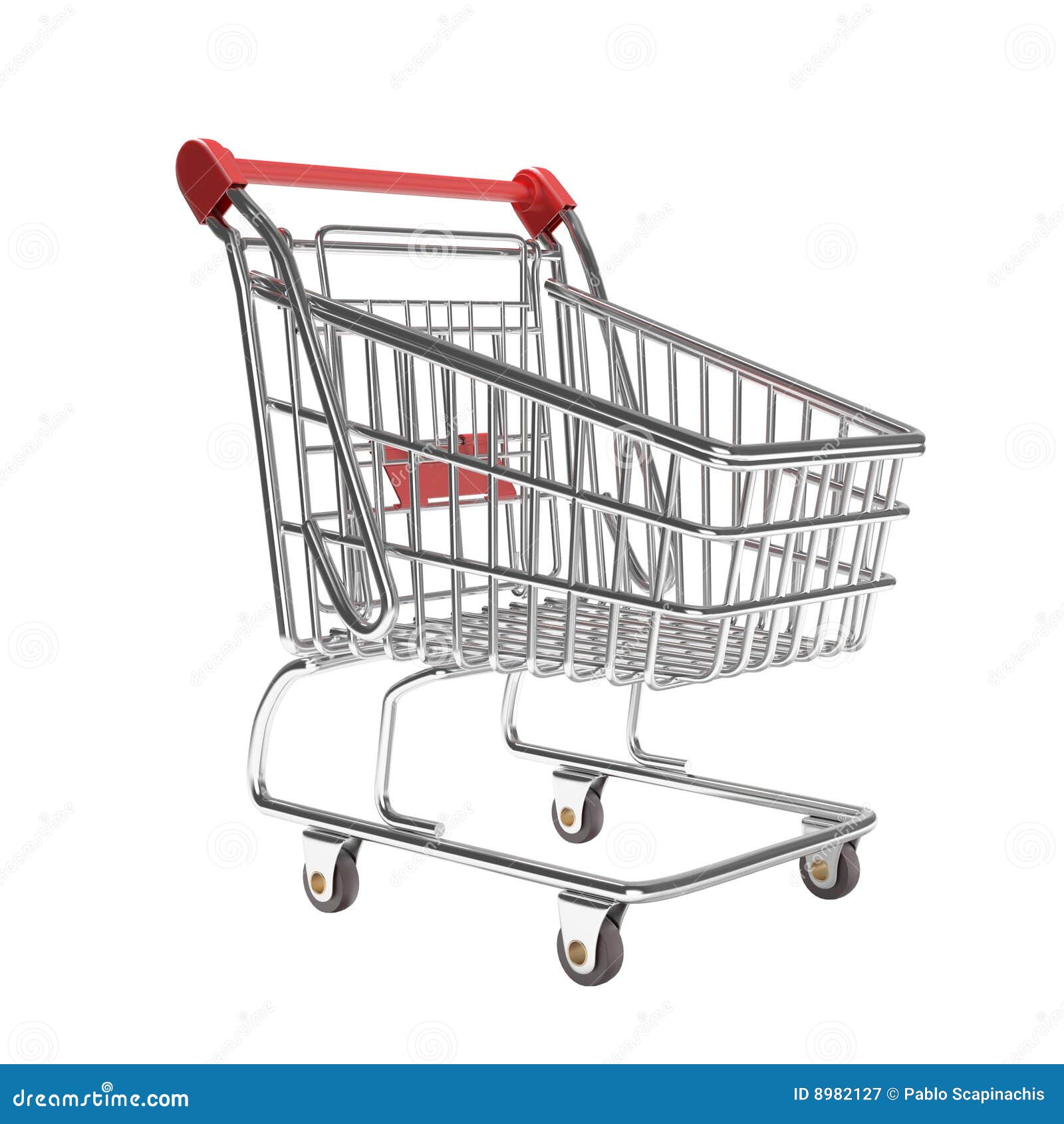 Isolated Empty Shopping Cart Stock Illustration Illustration of