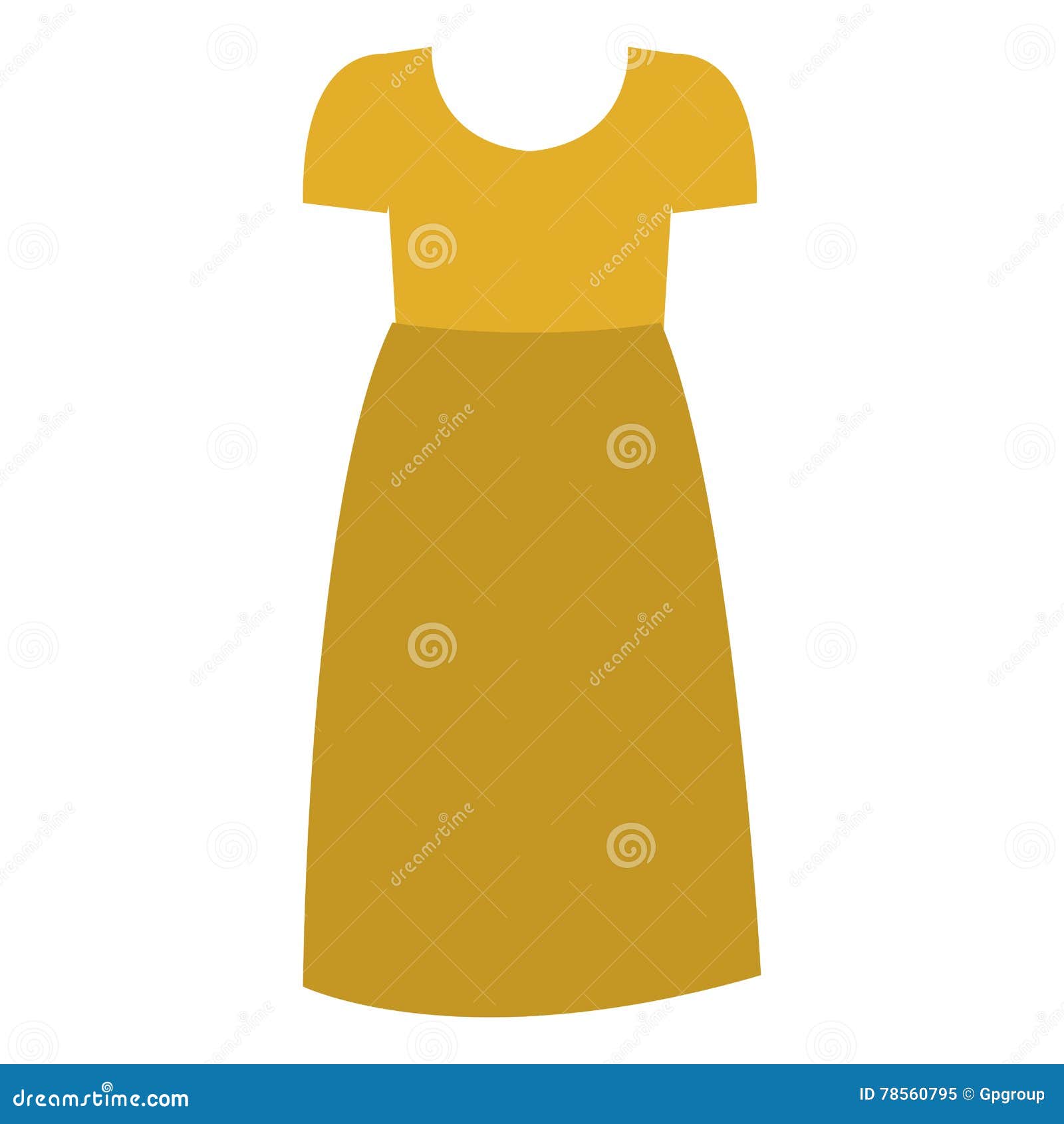 Isolated Female Dress Cloth Design Stock Vector - Illustration of ...