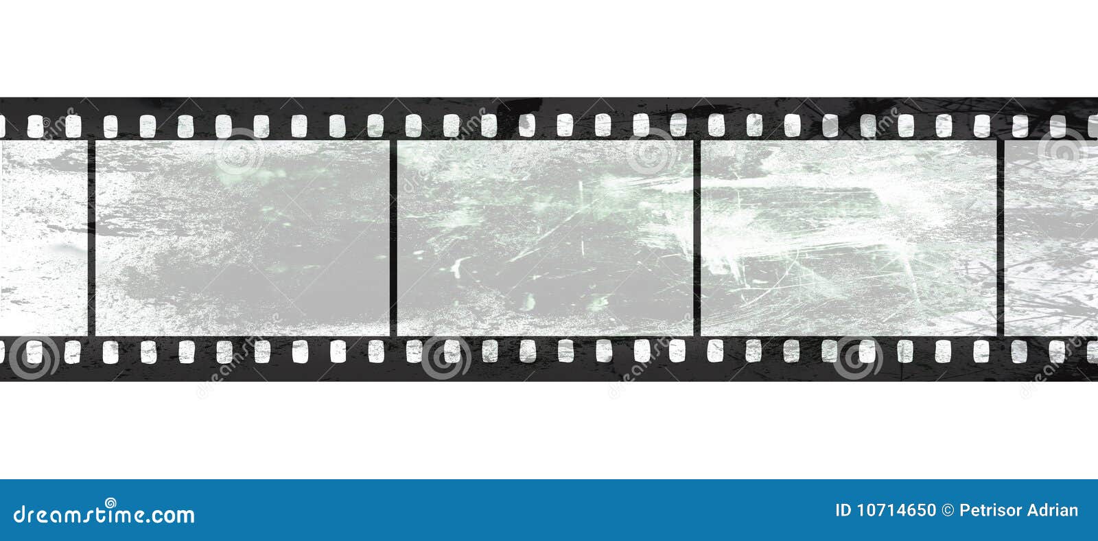 Isolated Film Negative on White Background Stock Illustration