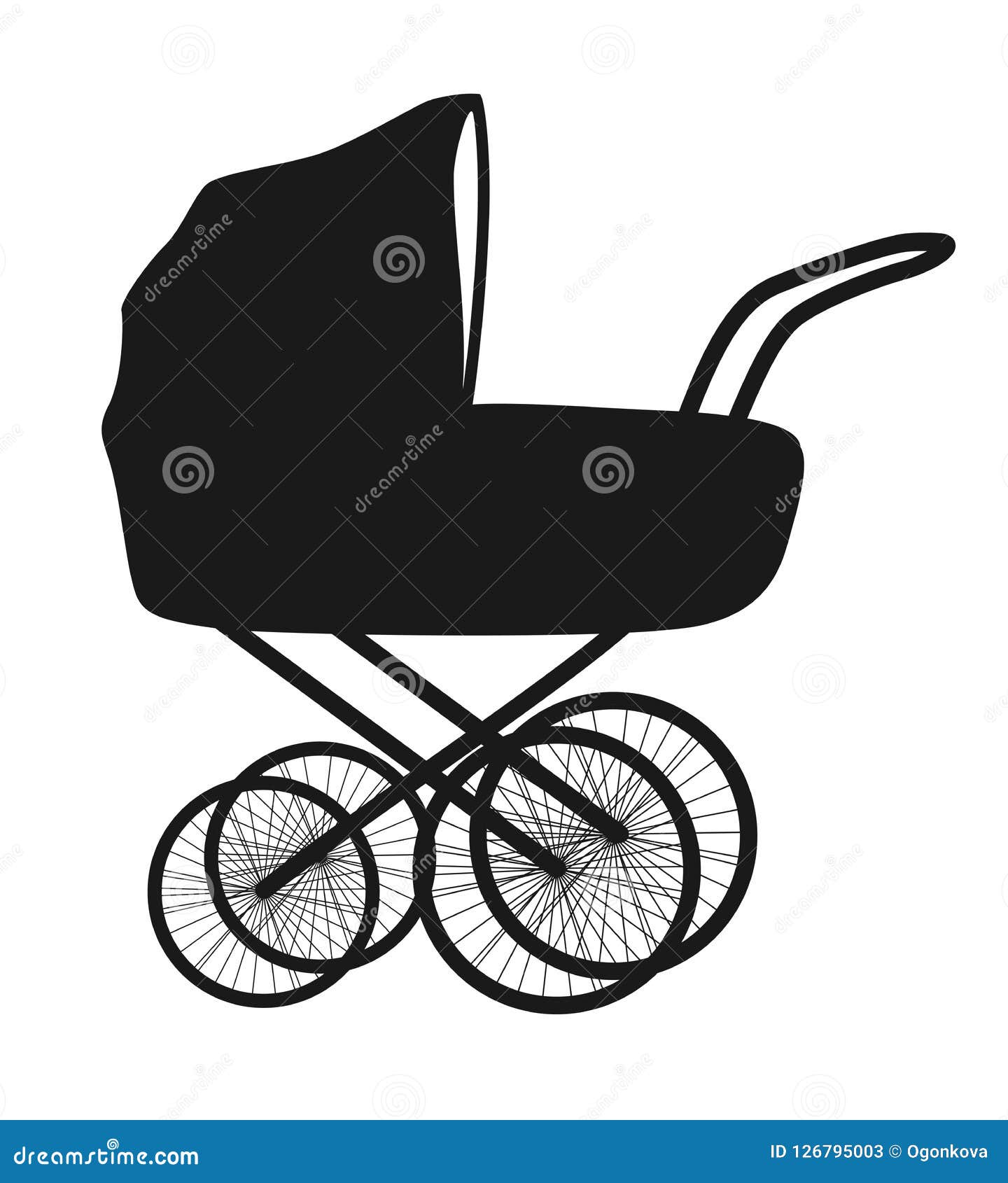 black baby carriage