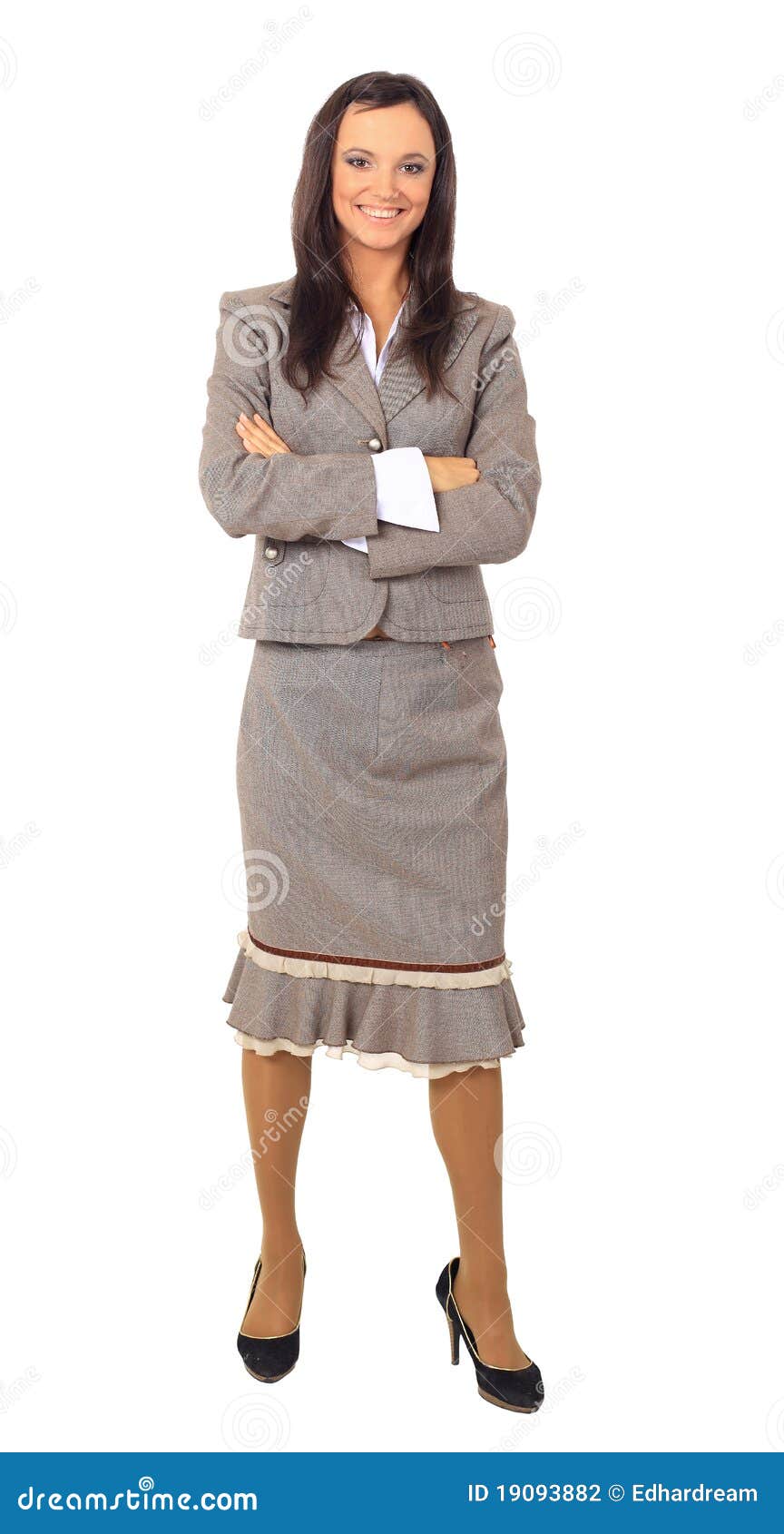 Isolated Full-body Portrait Stock Photo - Image: 19093882