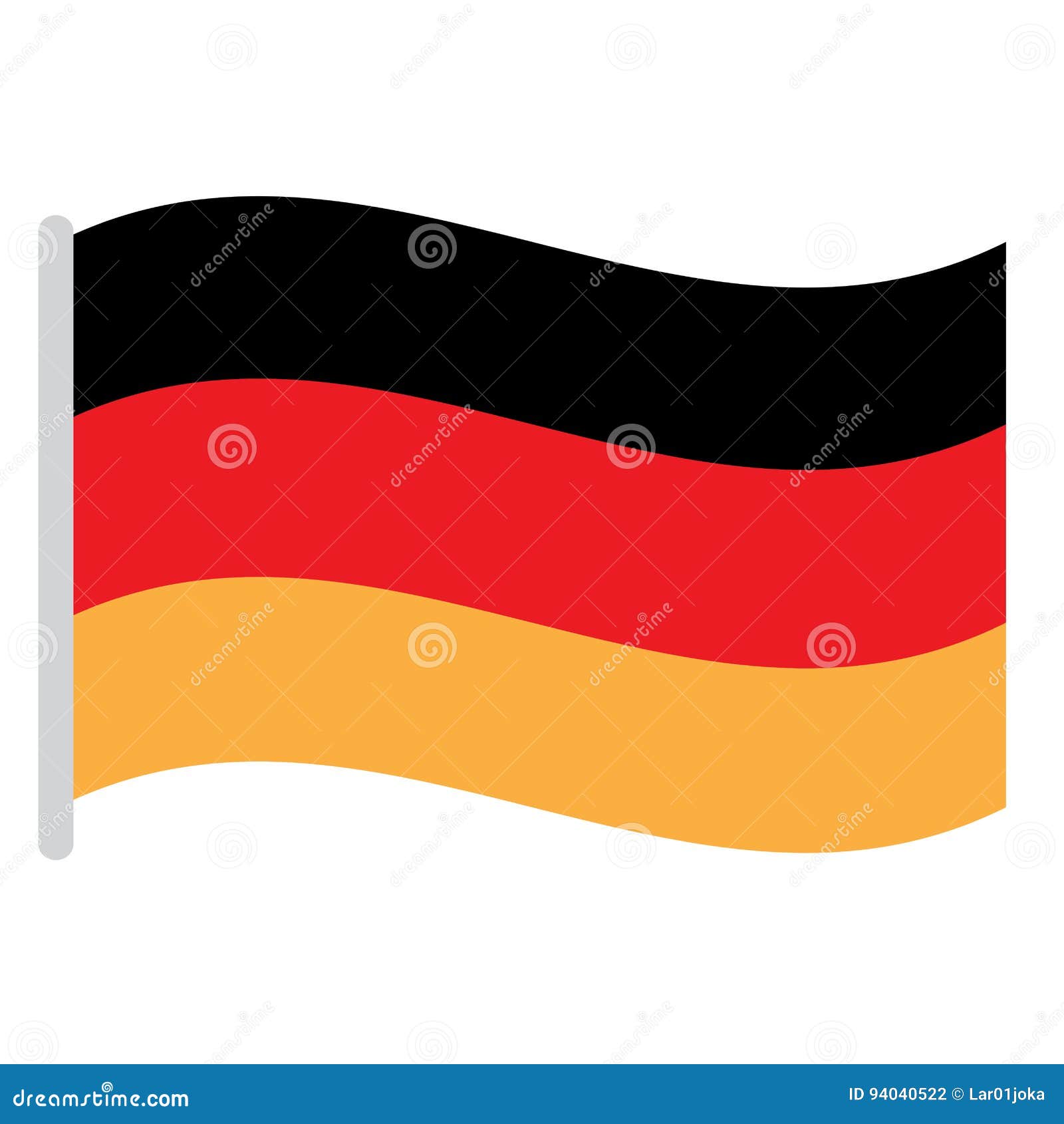 Isolated German flag stock vector. Illustration of flag - 94040522