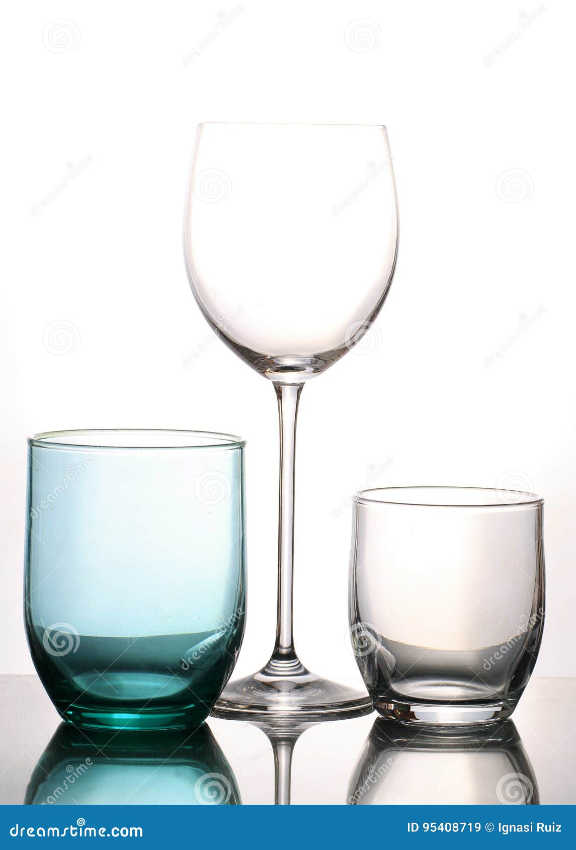 Isolated Glass and Cup of Water. Stock Image Image of full, crystal