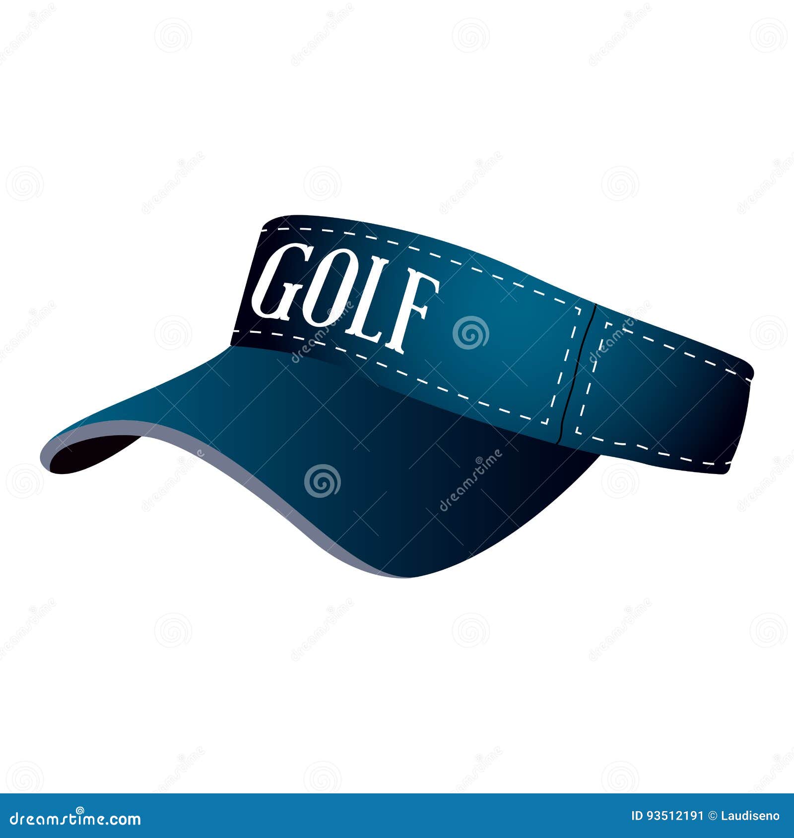 Isolated golf hat stock illustration. Illustration of golf 93512191