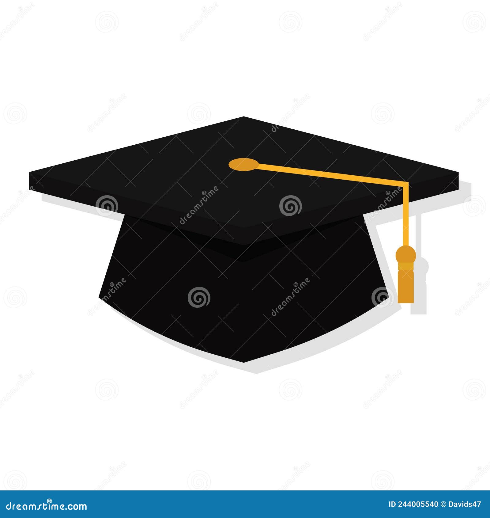 Isolated Graduation Cap Supplies School Vector Illustration Stock ...