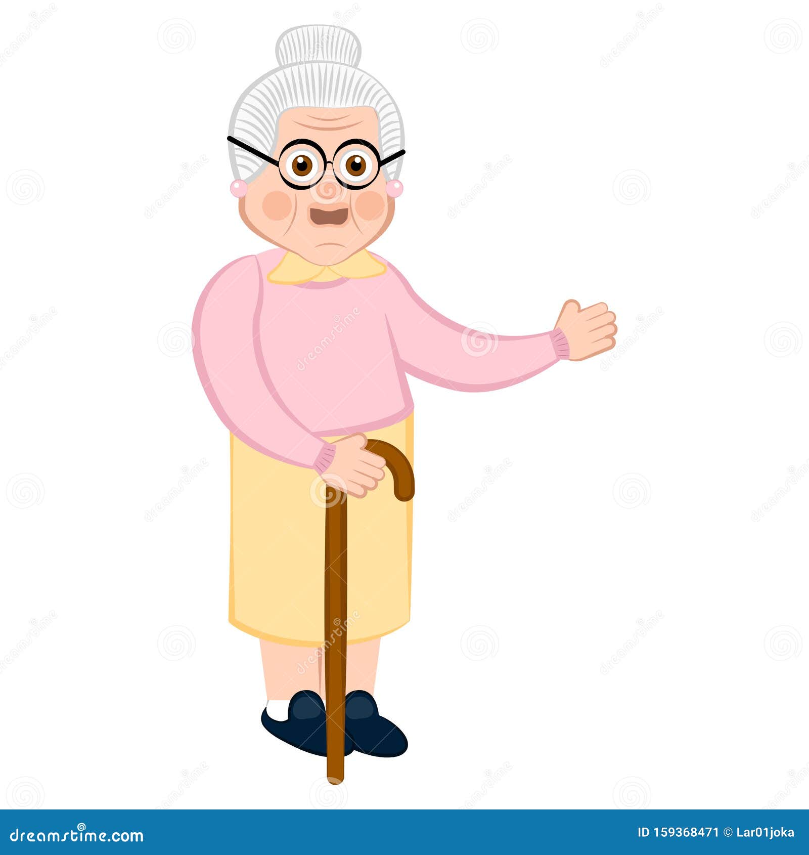 Isolated Grandmother Cartoon Stock Vector - Illustration of family ...
