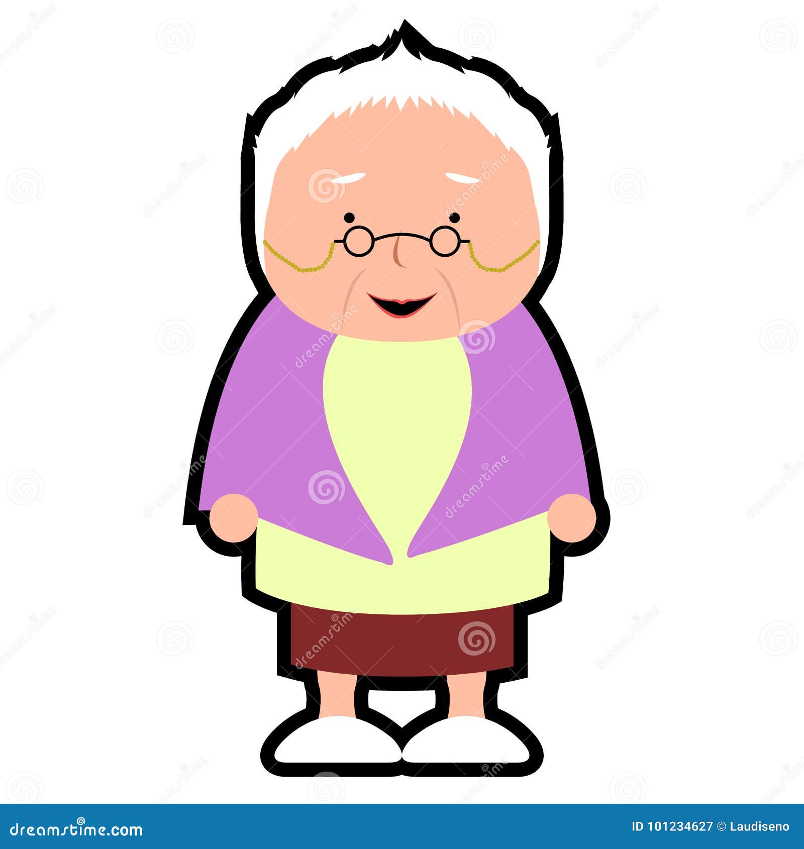 Isolated grandmother icon stock vector. Illustration of graphic - 101234627