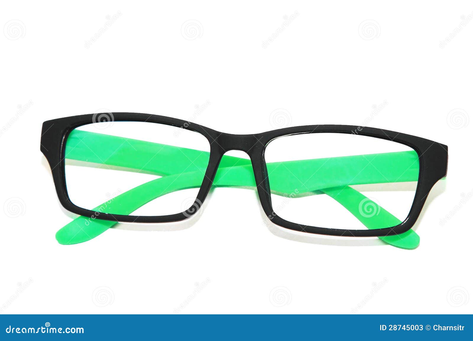 Isolated Green Fashion Glasses Stock Image Image of eyesight