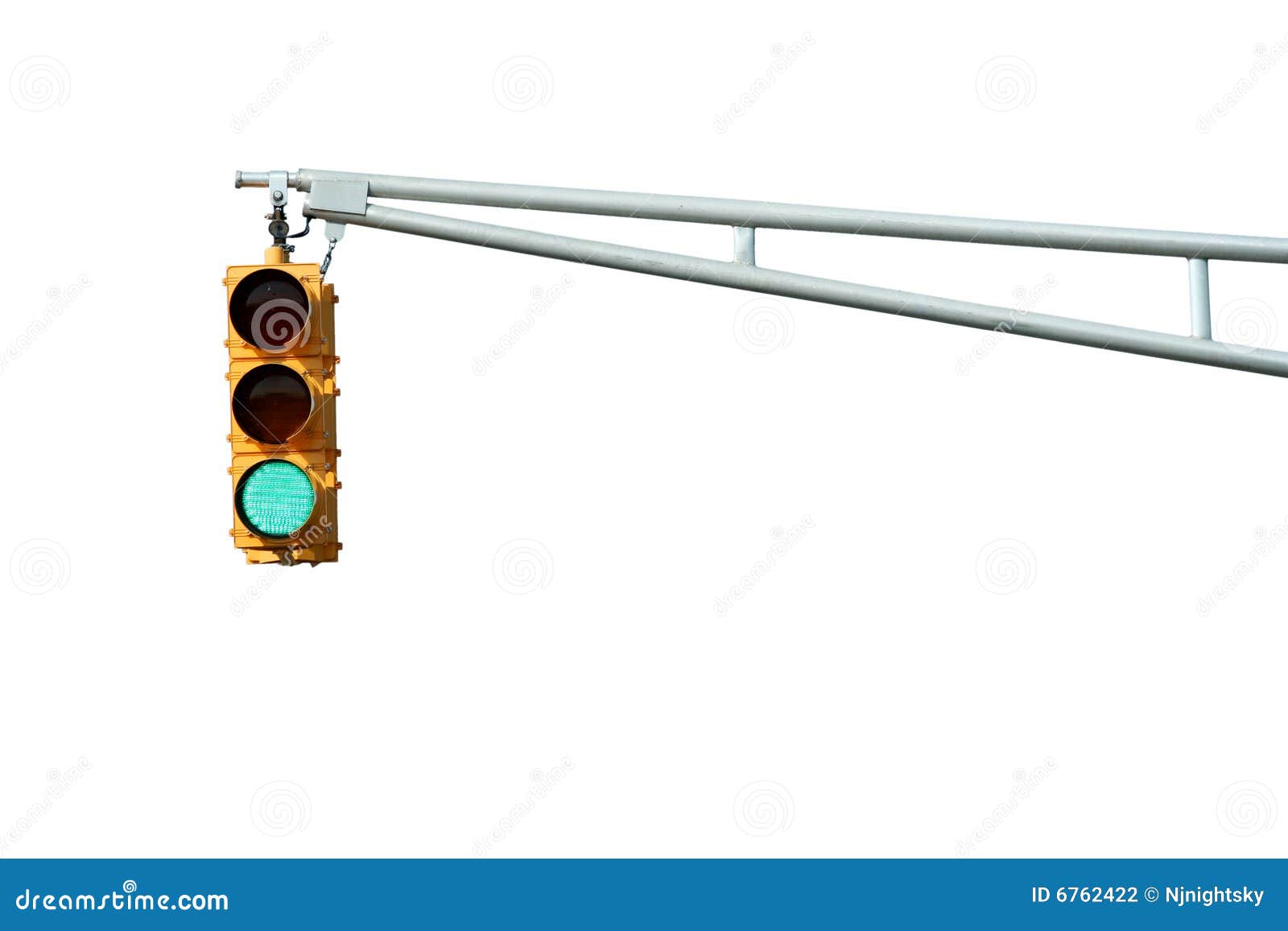 Isolated Green Traffic Signal Light Stock Photo Image of slow, safety