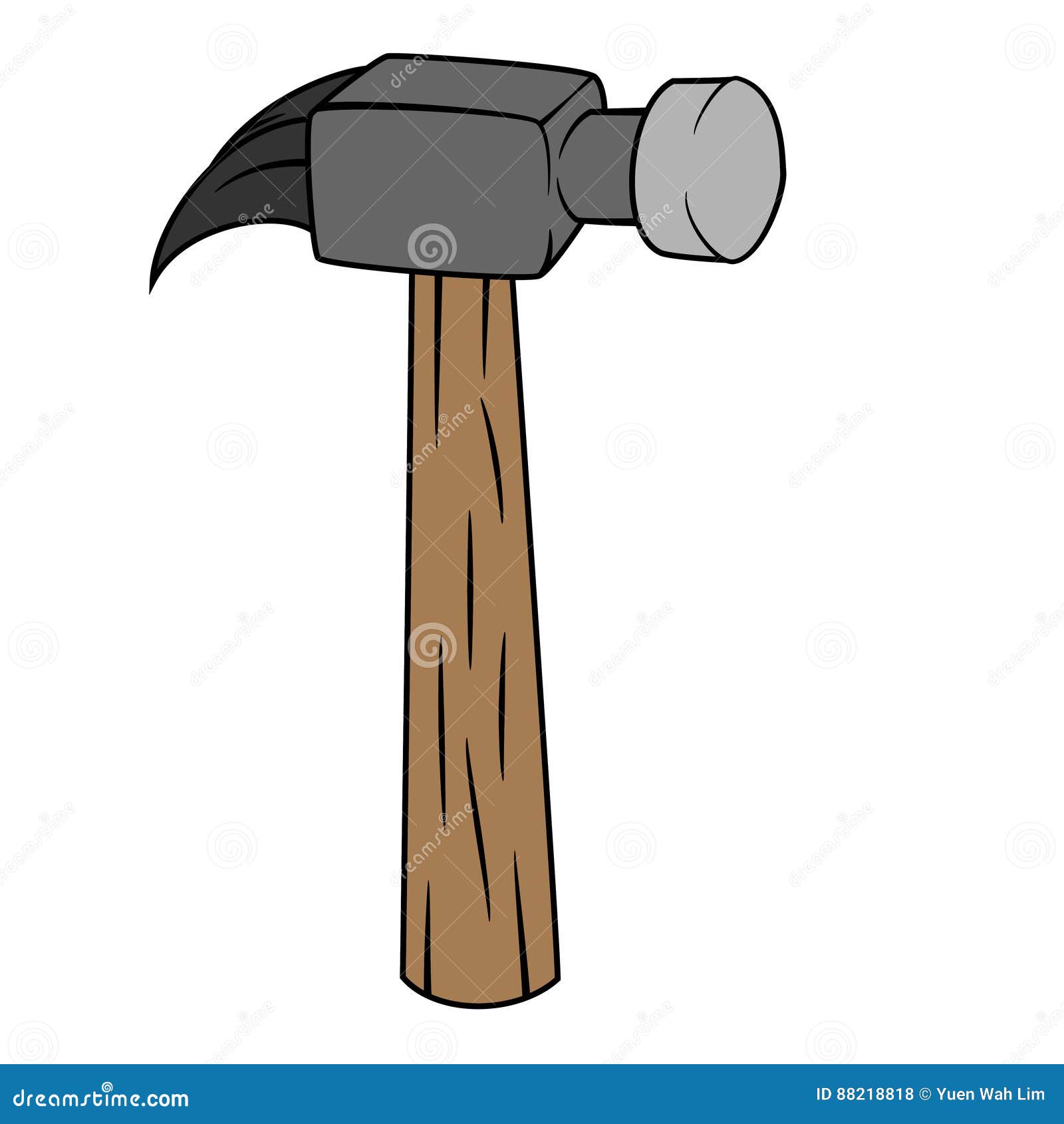 Isolated Hammer Cartoon Drawing Stock Vector - Illustration of industry,  construction: 88218818