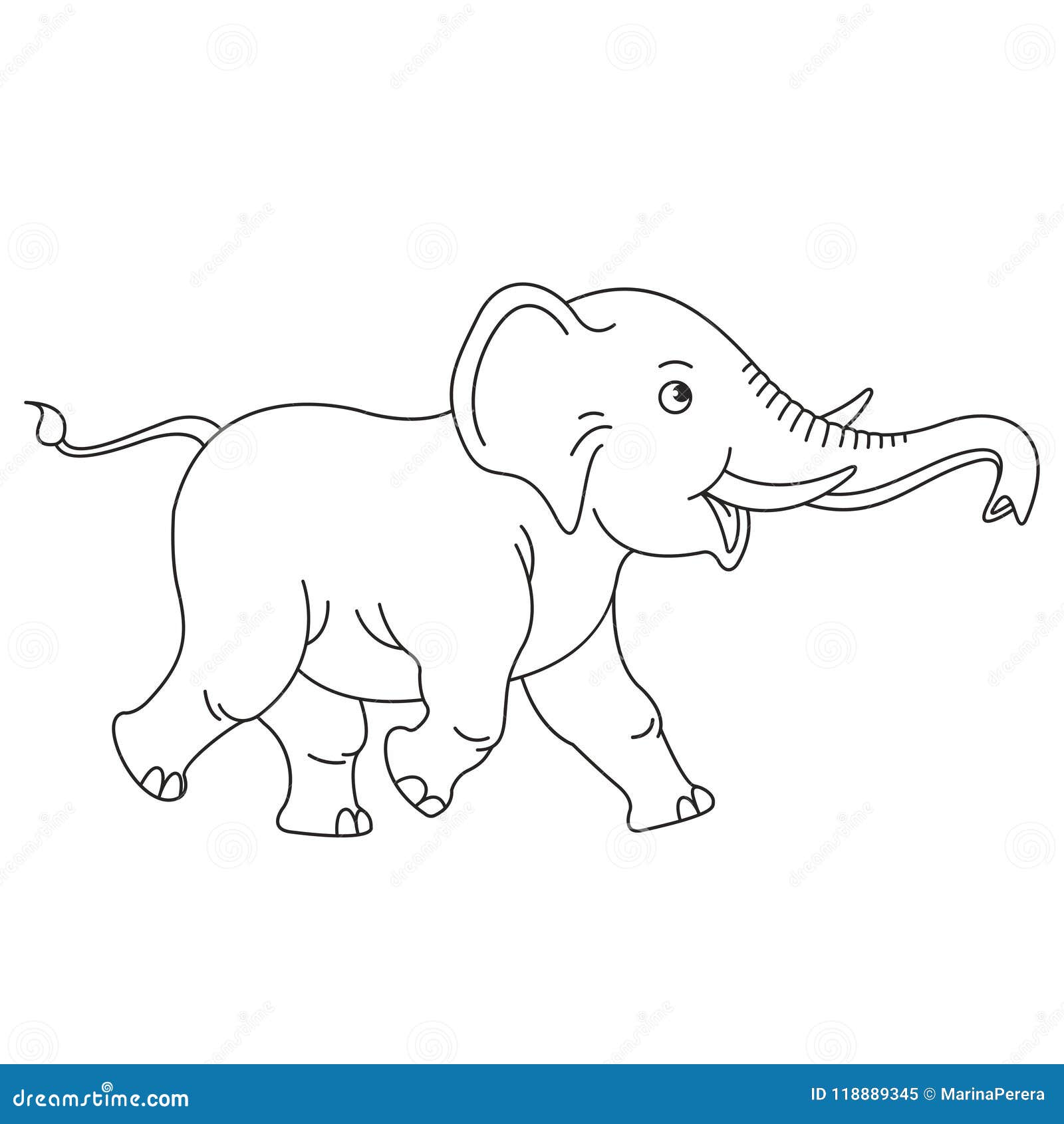 Baby Elephant Outline Svg - 210+ SVG Design FIle