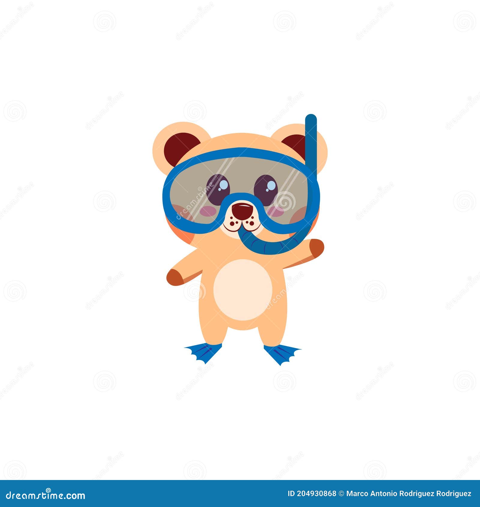 Isolated Happy Bear Cartoon Stock Vector Illustration of cute