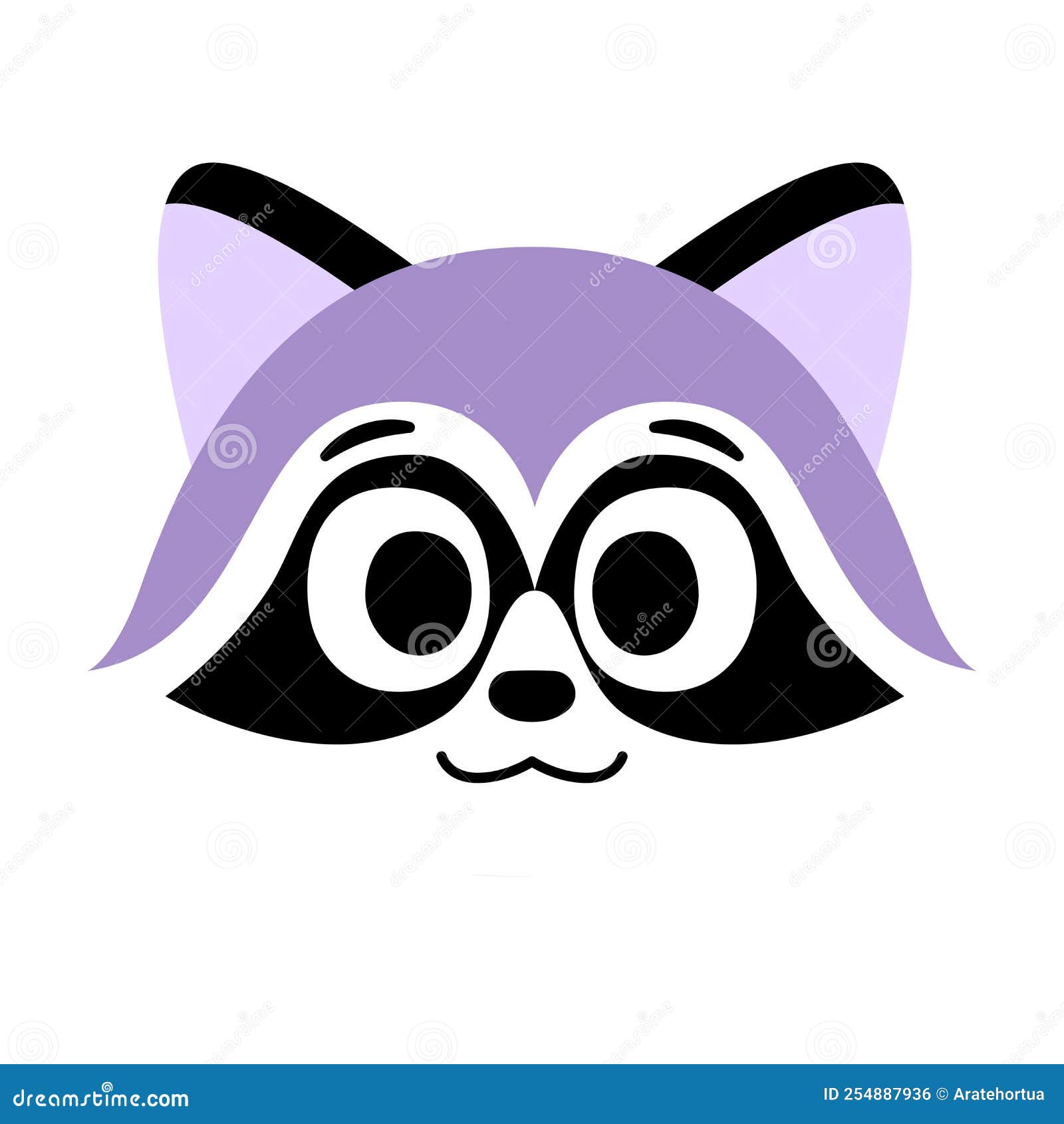  happy mapache avatar cartoon 