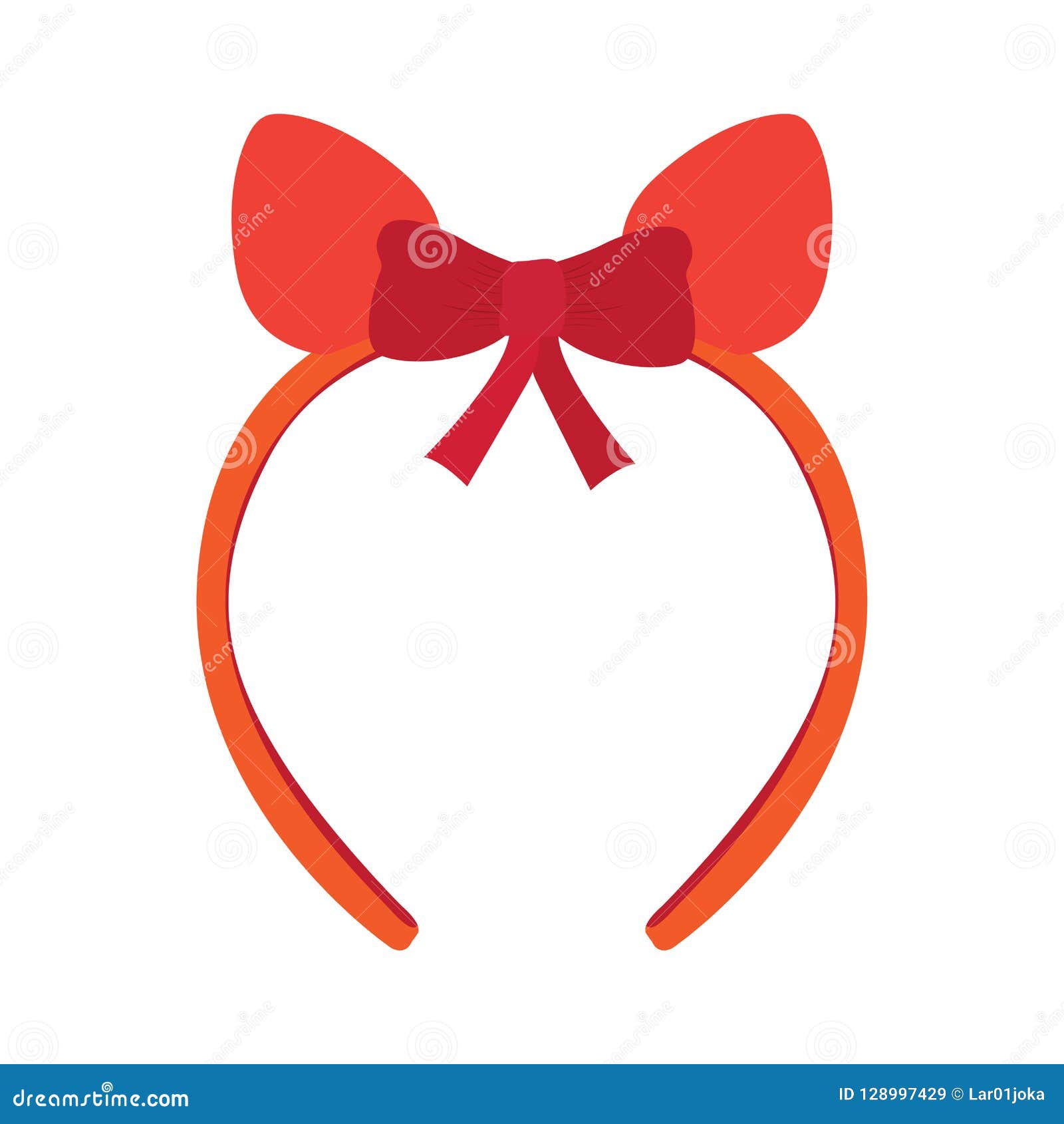 Isolated Headband Icon with a Ribbon Stock Vector Illustration of
