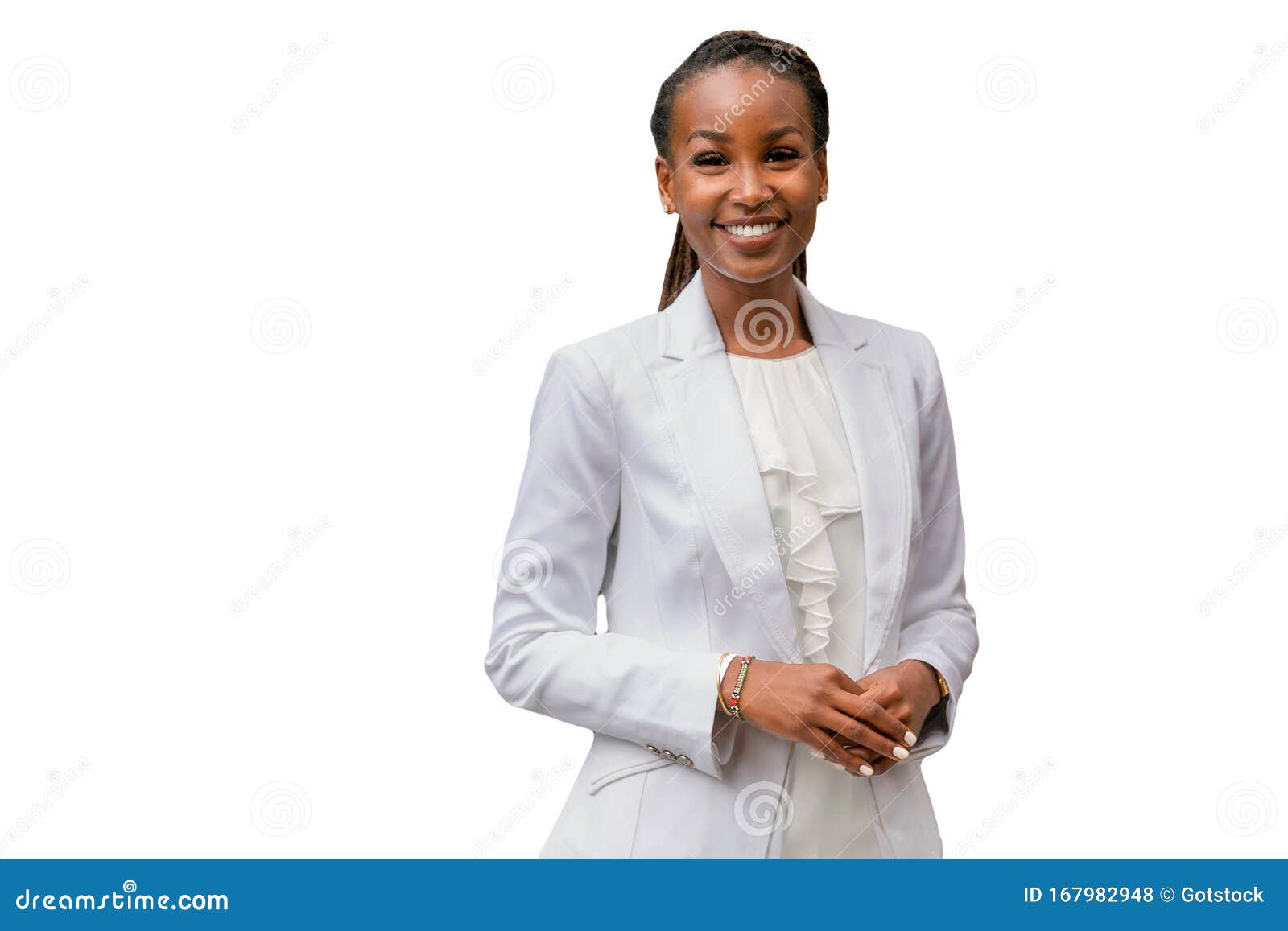  headshot of an african american business woman, ceo, finance, law, attorney, legal, representative, on white background