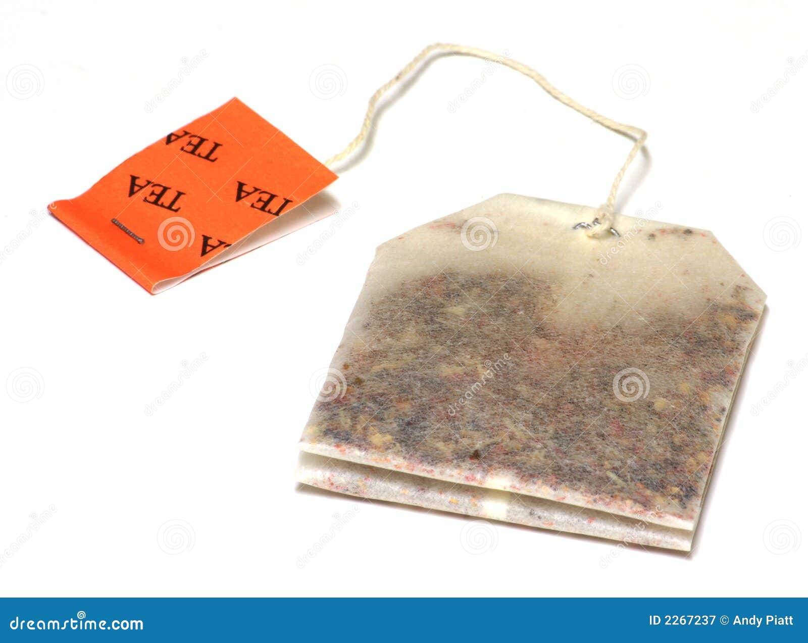 Isolated Herbal Tea Bag stock image. Image of macro, black 2267237