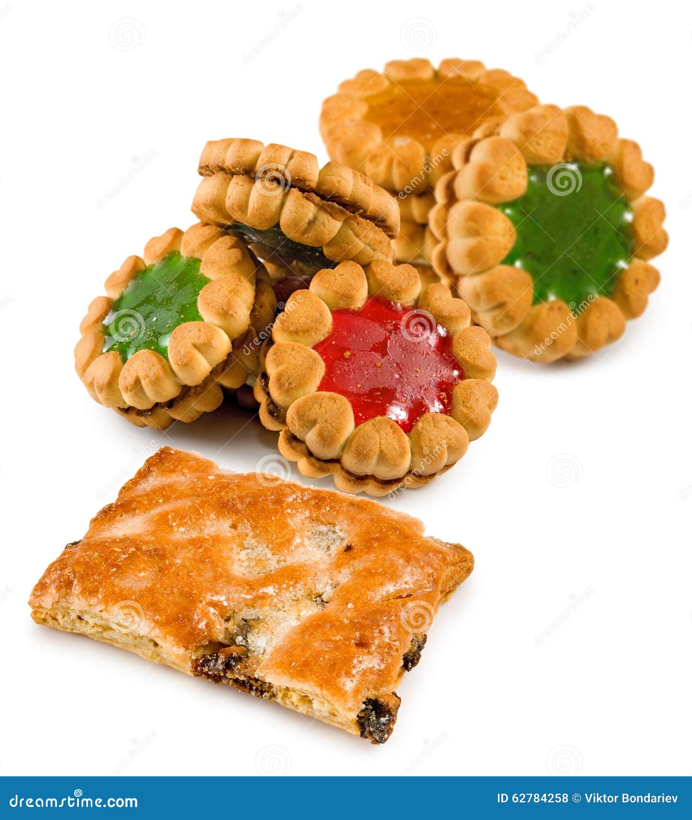 Isolated Image of Tasty Cookies Closeup Stock Photo Image of