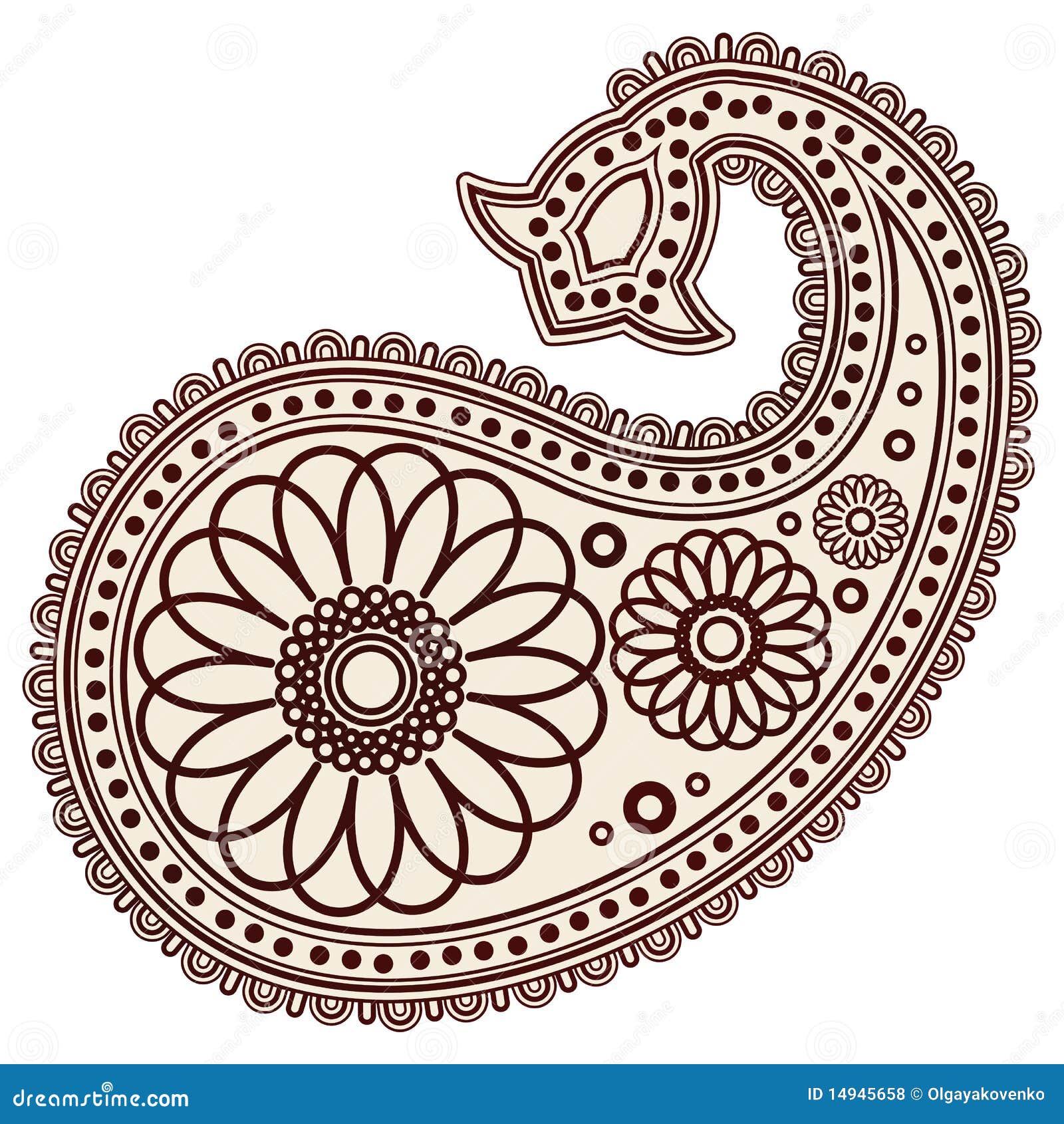 Isolated Indian Designs Royalty Free Stock Photos - Image: 14945658