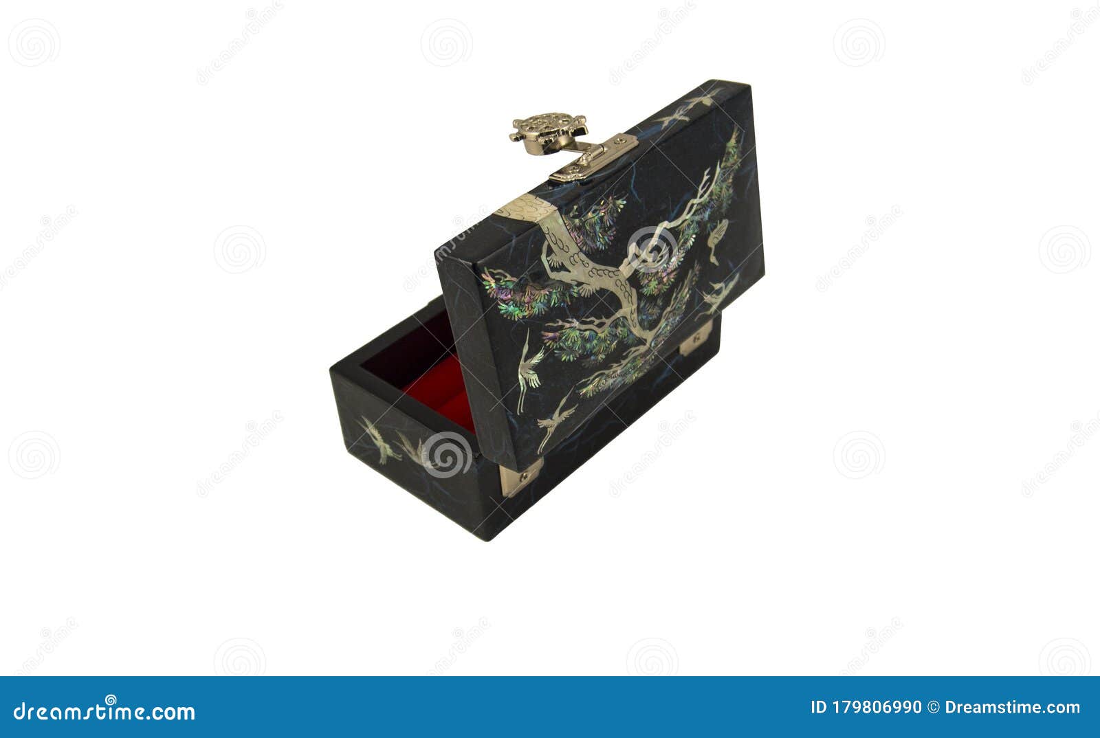 Isolated Jewelry Empty Box on White Background Stock Photo Image of