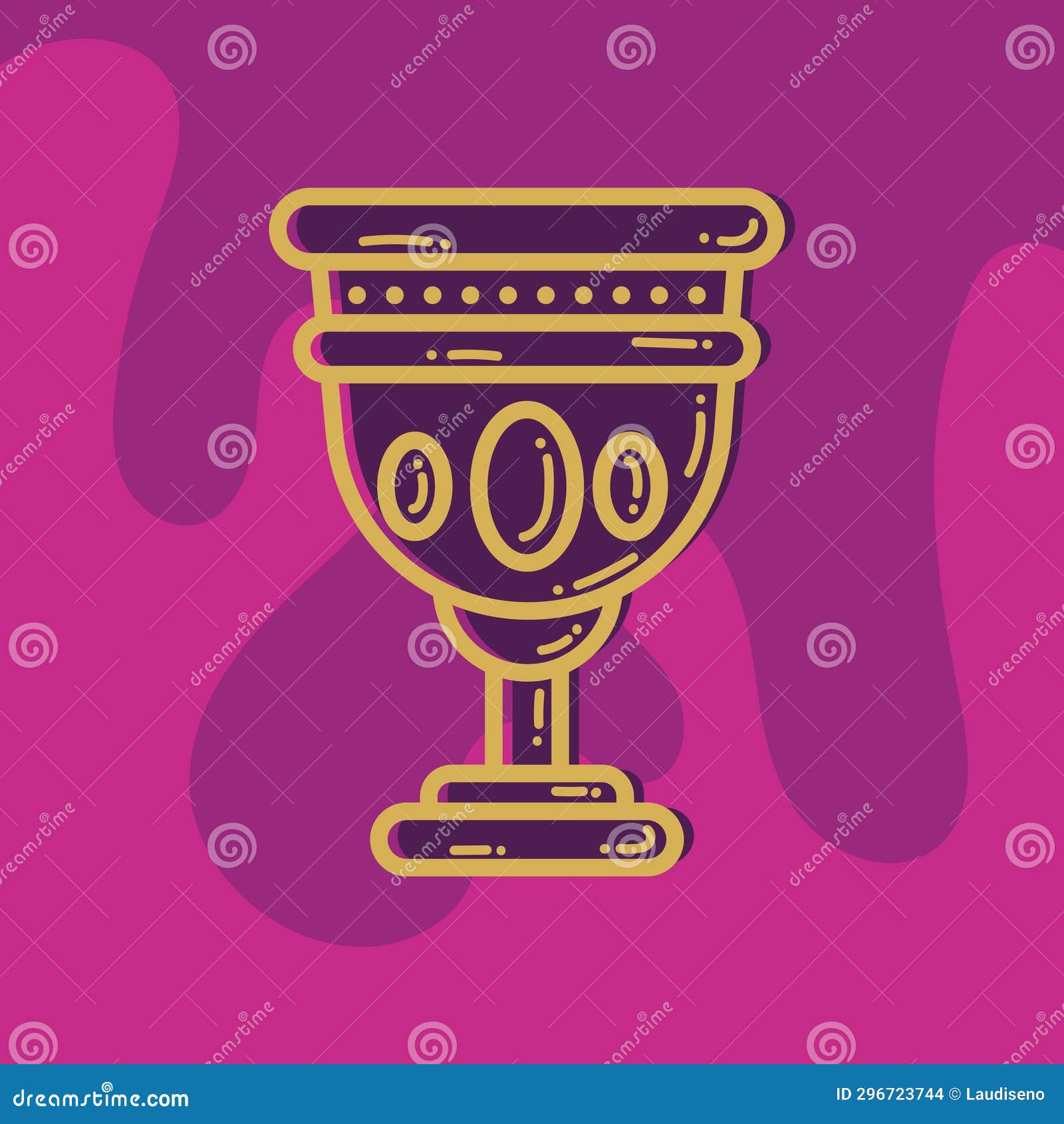 Isolated King Cup Icon Royalty Icon Vector Stock Illustration