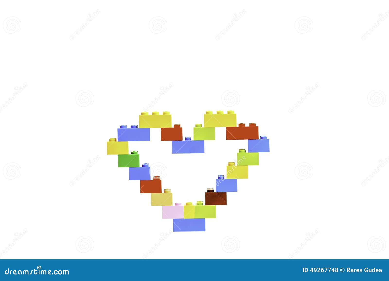 Isolated Lego heart stock photo. Image of heart, shape - 49267748