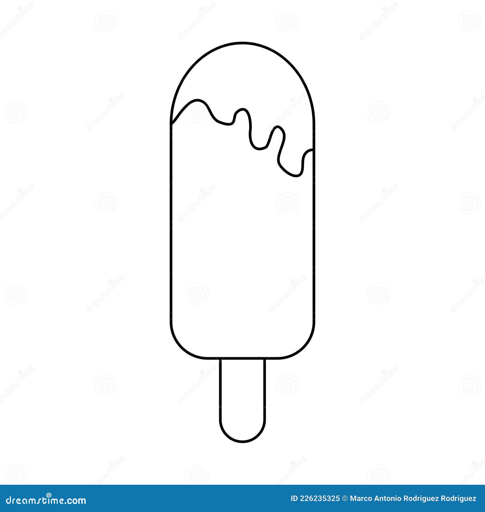 isolated-lemon-popsicle-with-a-wood-stick-stock-vector-illustration