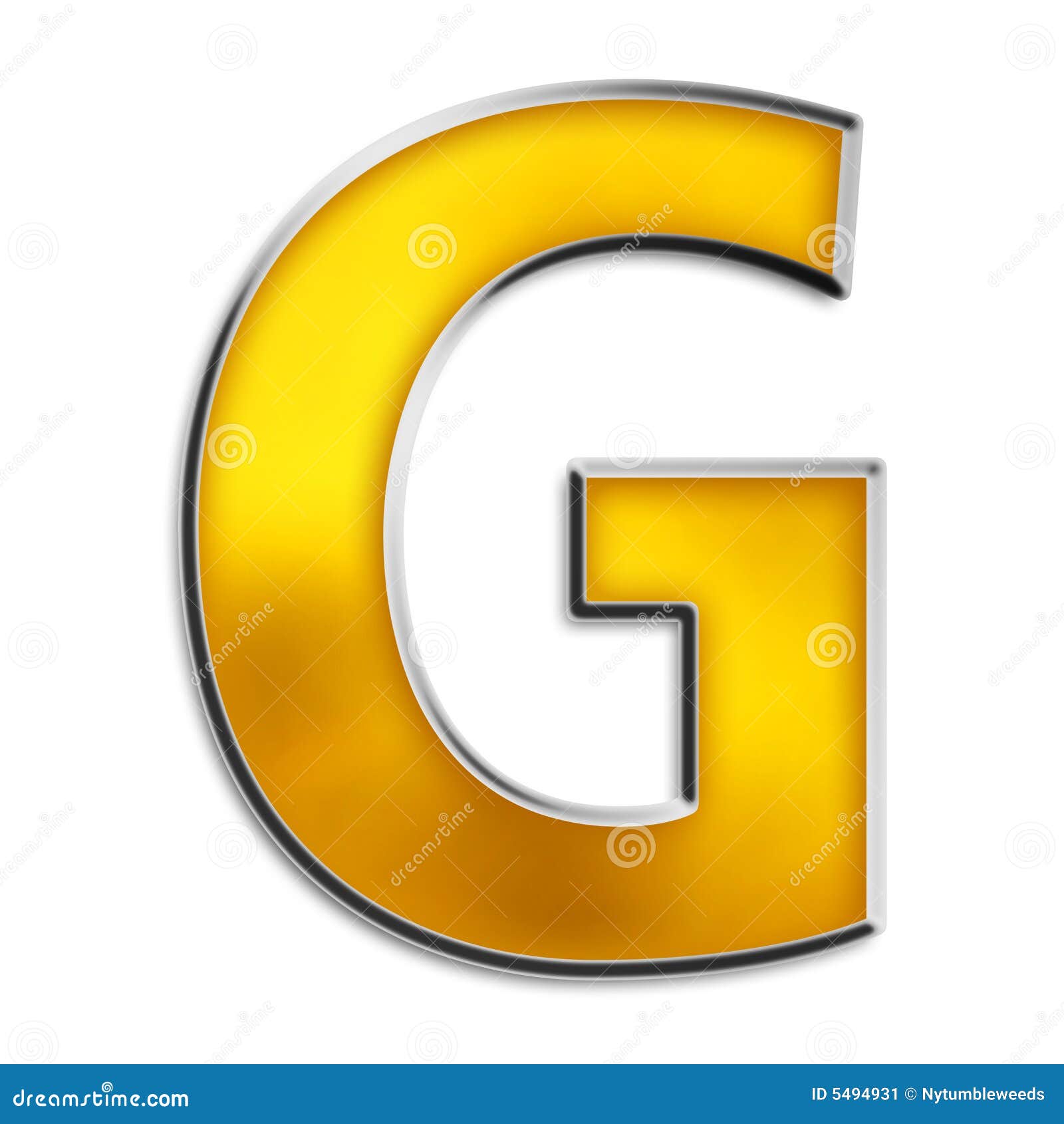 yellow letter g