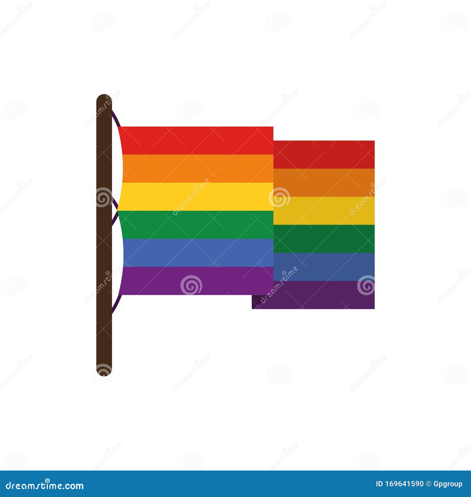 Isolated Lgtbi Flag Vector Design Stock Vector Illustration Of Sexual Sexuality 169641590