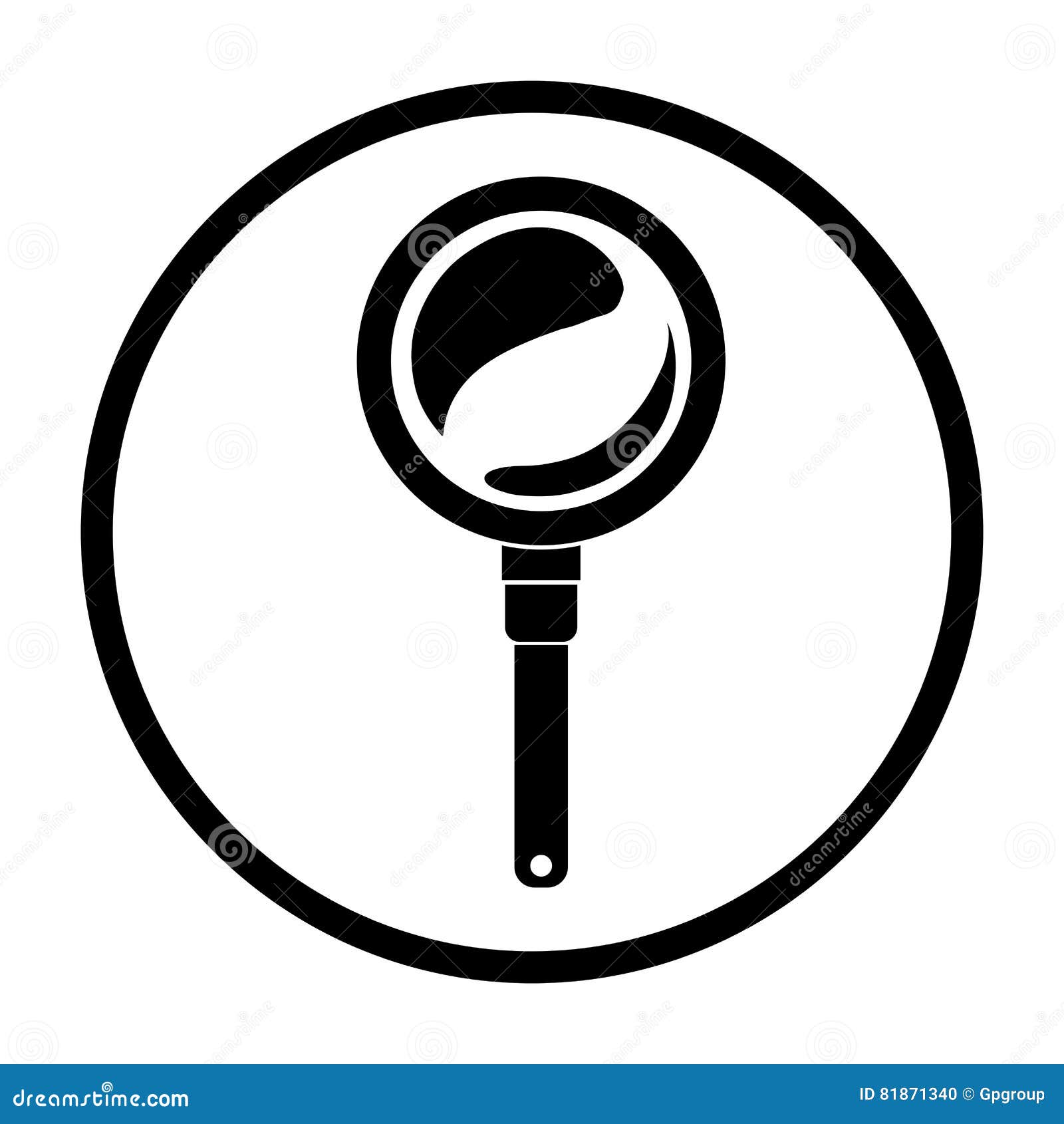 Isolated lupe tool design stock vector. Illustration of magnification ...