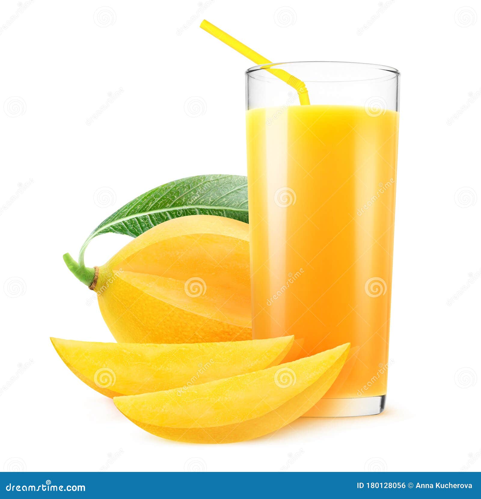 Isolated mango juice stock photo. Image of smoothie - 180128056