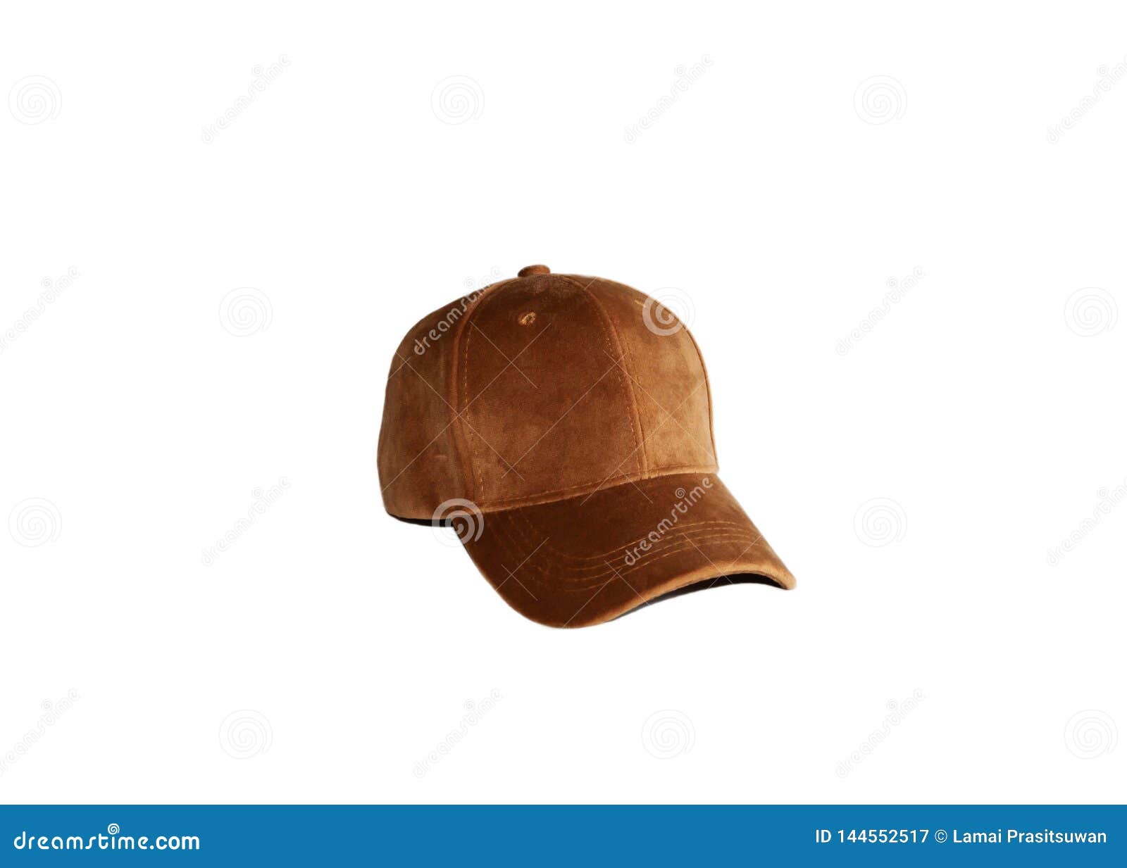 New brown cap stock image. Image of style, single, closeup 144552517