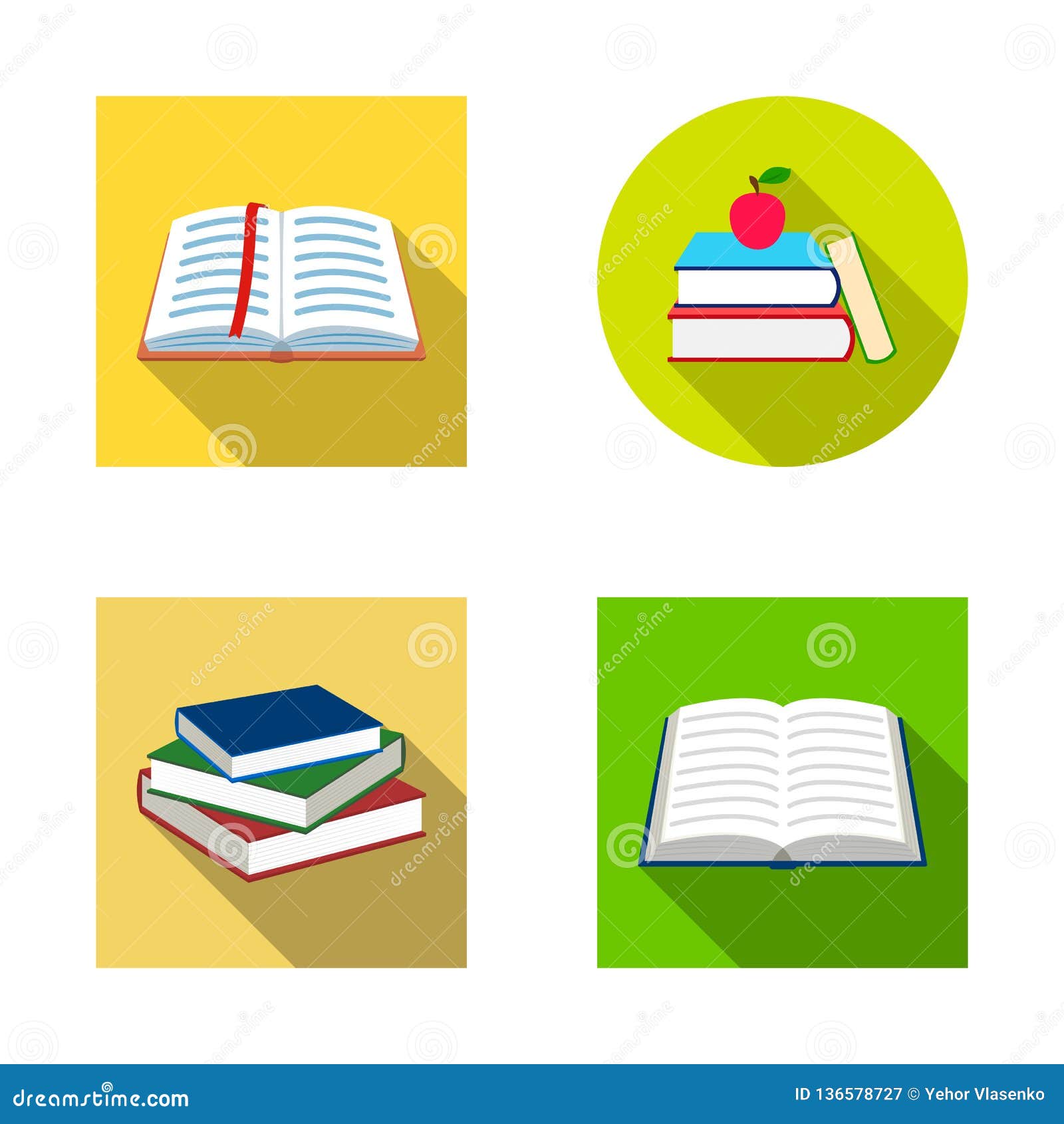 Download Isolated Object Of And Library Icon. Set Of And Textbook Vector Icon For Stock. Stock Vector ...