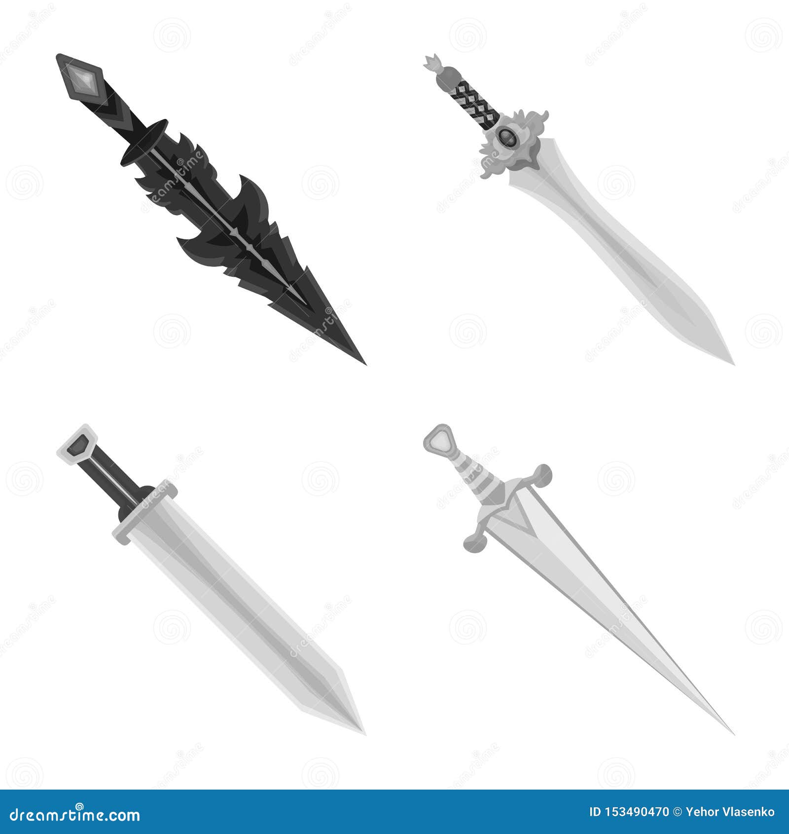 Free Vector  Knifes set for game