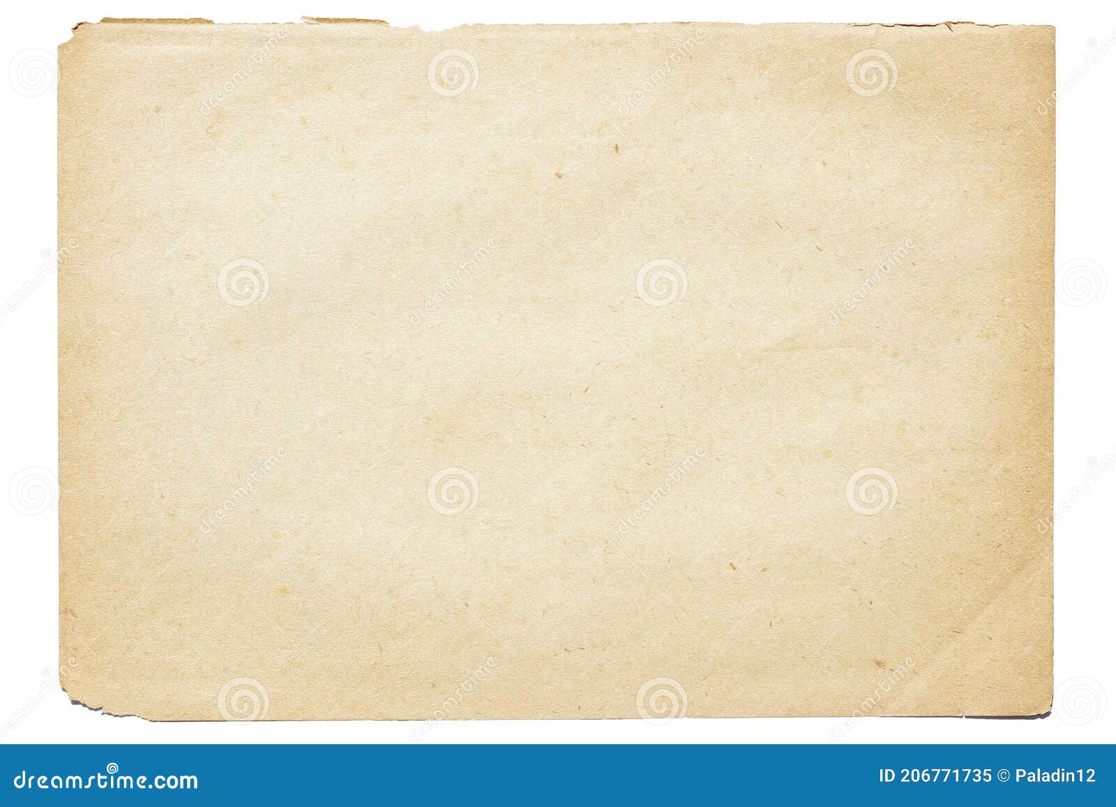  old brown worn out ripped yellow background paper texture with stain