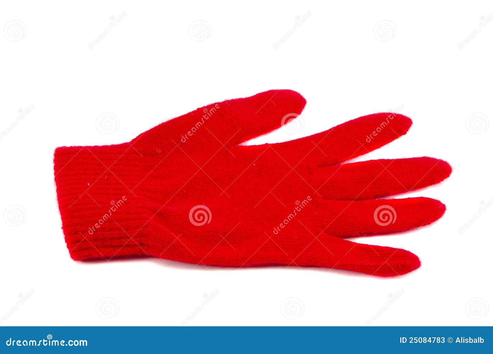 Isolated one red glove stock image. Image of glove, isolated 25084783