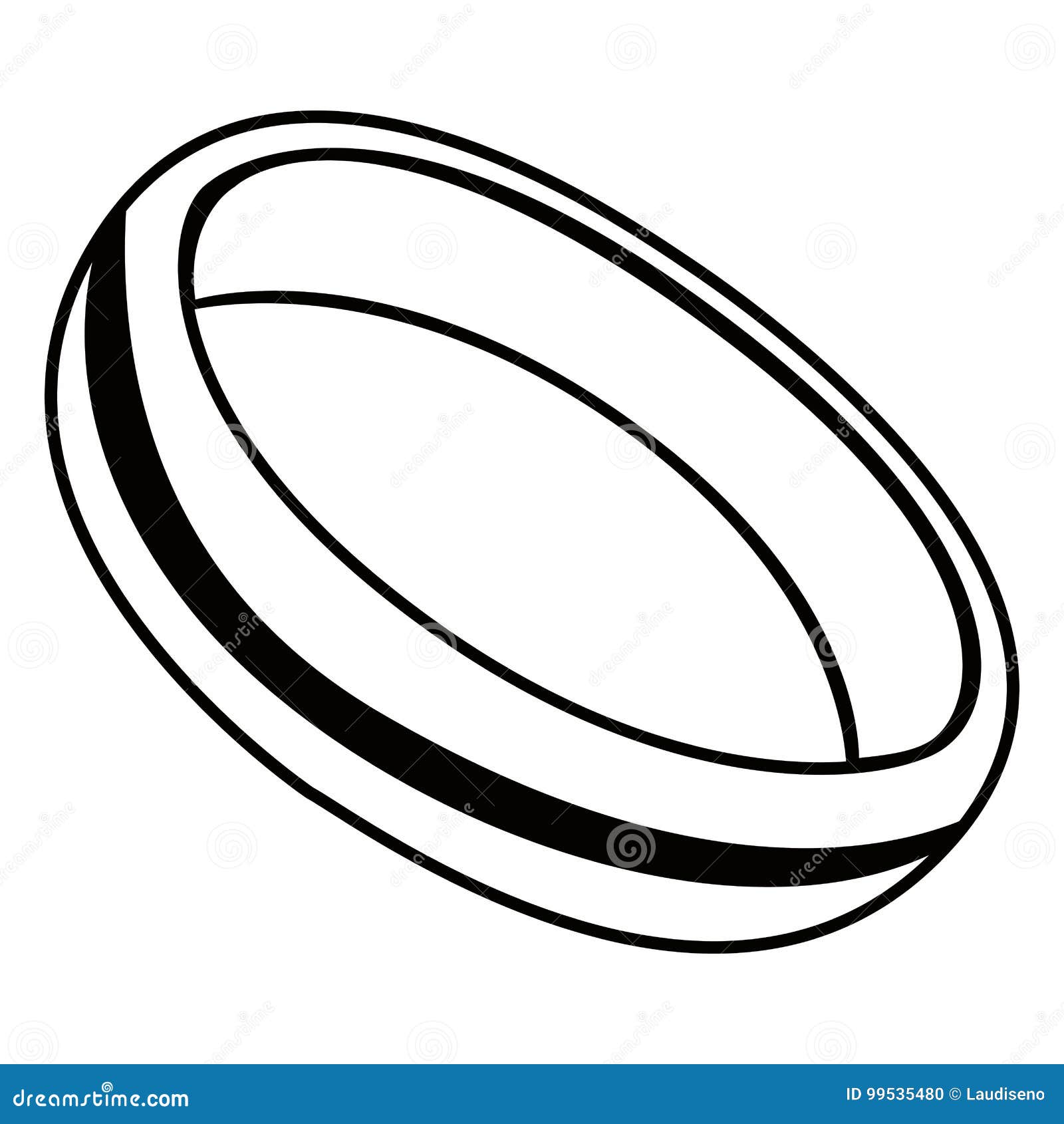 Isolated ring outline stock vector. Illustration of family 99535480