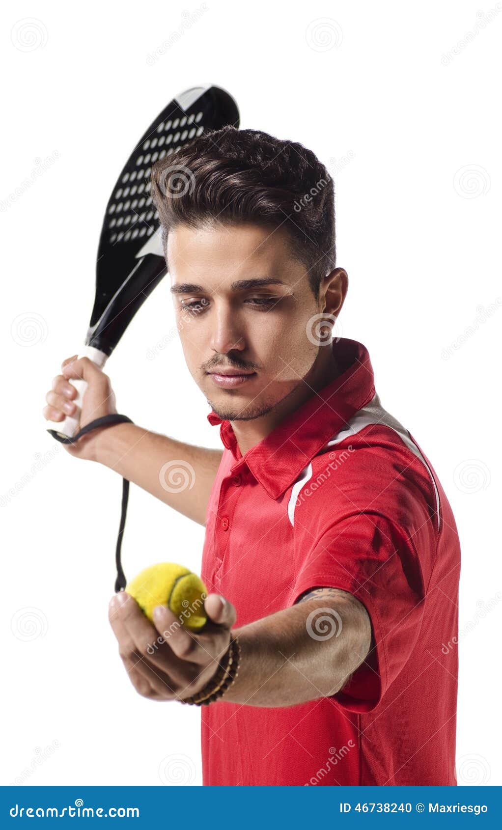 Isolated Paddle Tennis Player Stock Photo Image of latin, sport 46738240