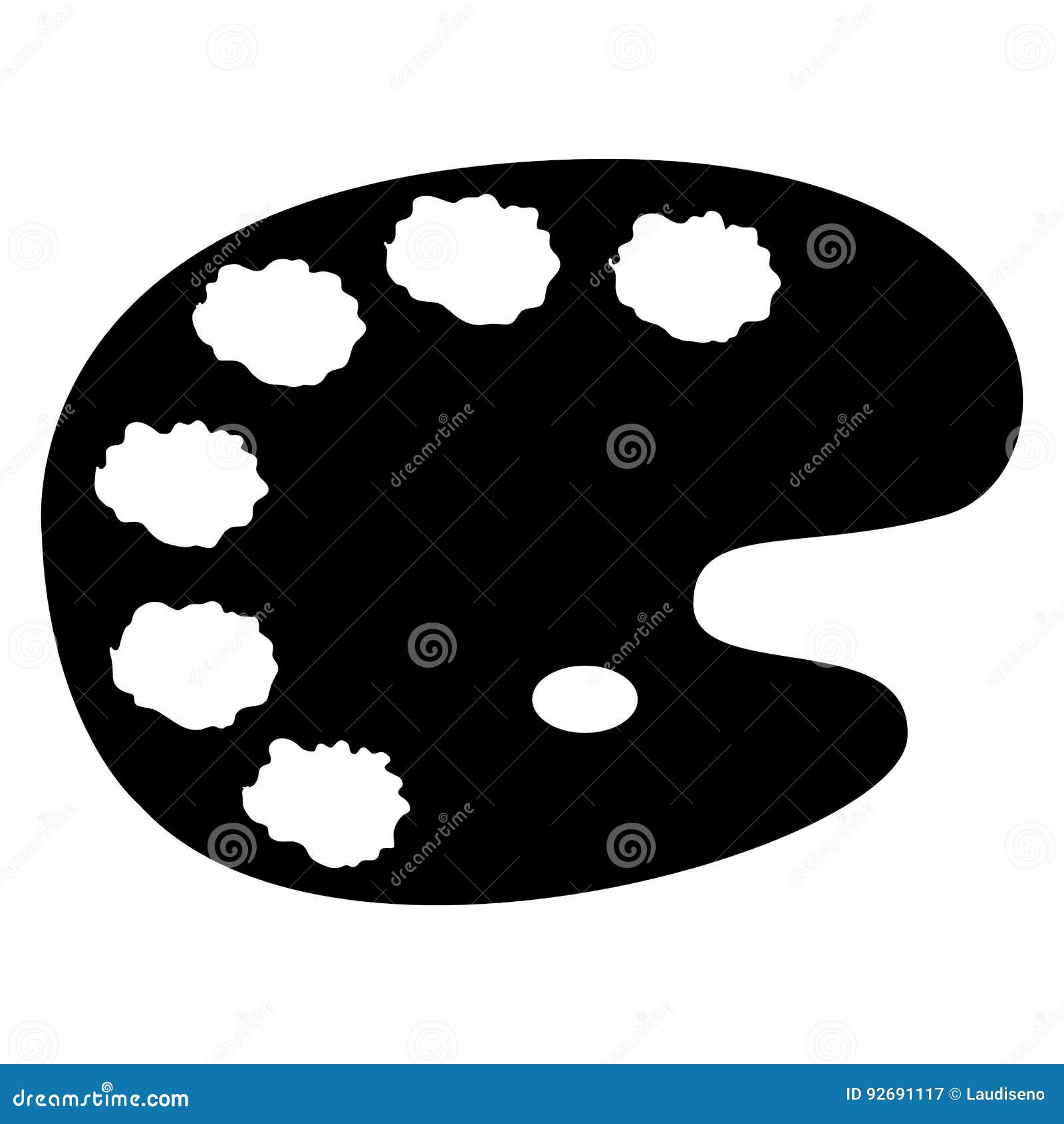 Palette Silhouette Vector Illustration 20469550