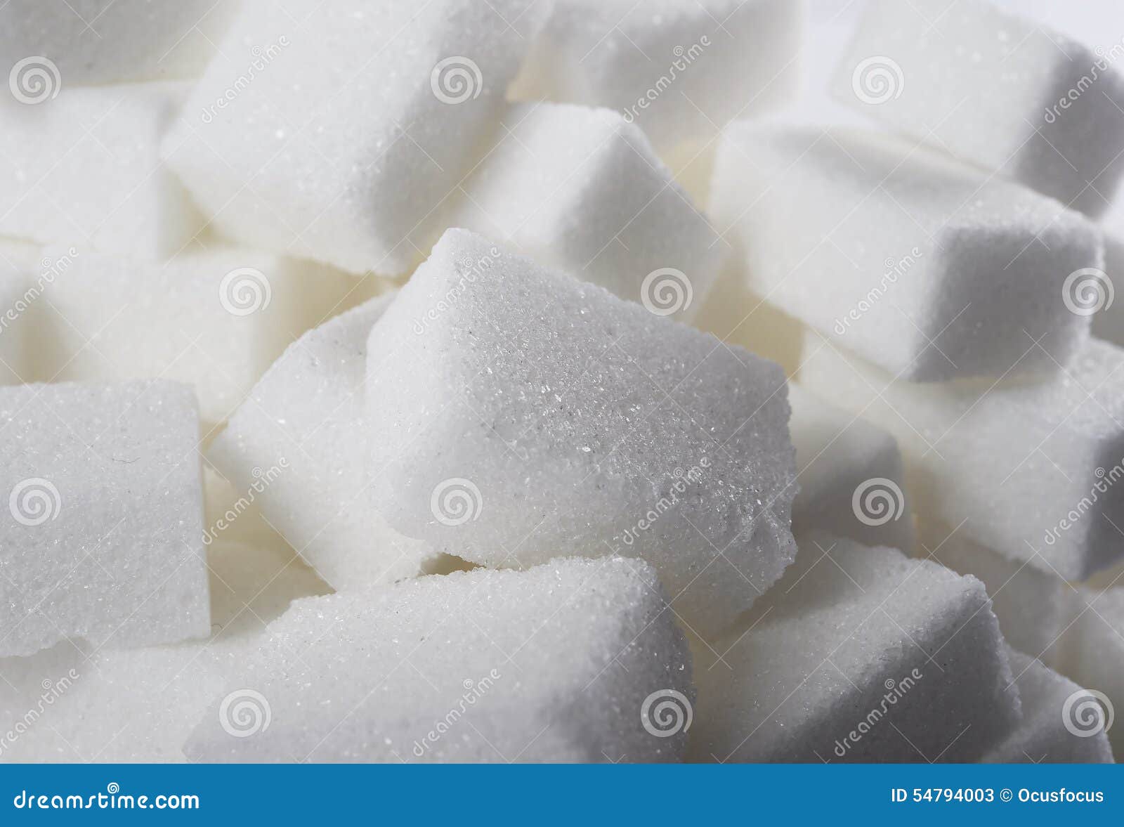Isolated Pile of Sugar Cubes Close Up View in Sweet Nutrition and Diet ...