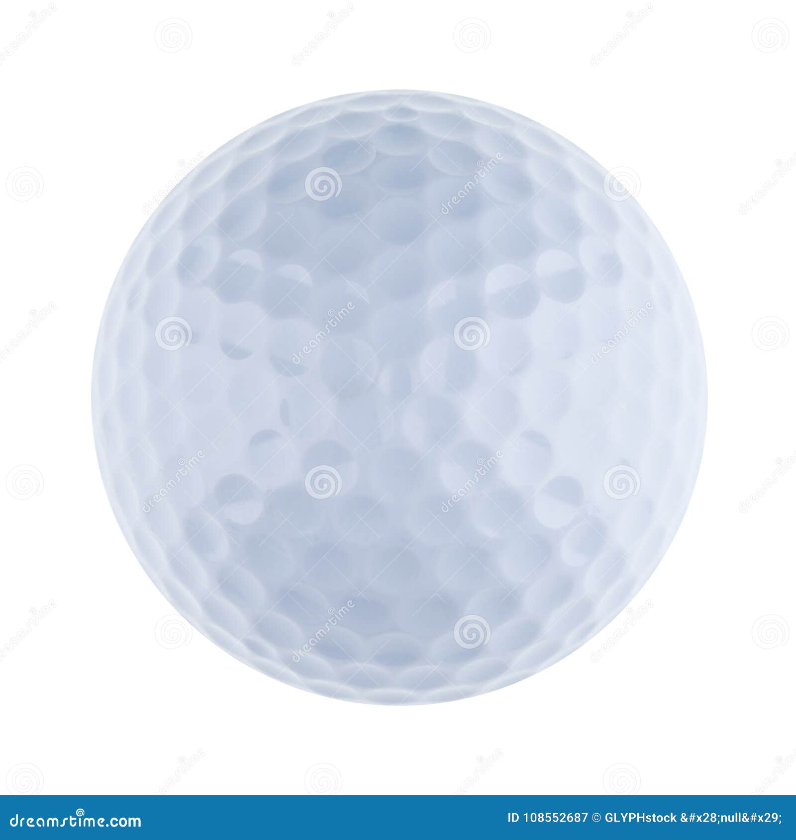 Isolated Plain White Golf Ball Stock Image Image of single, golfball