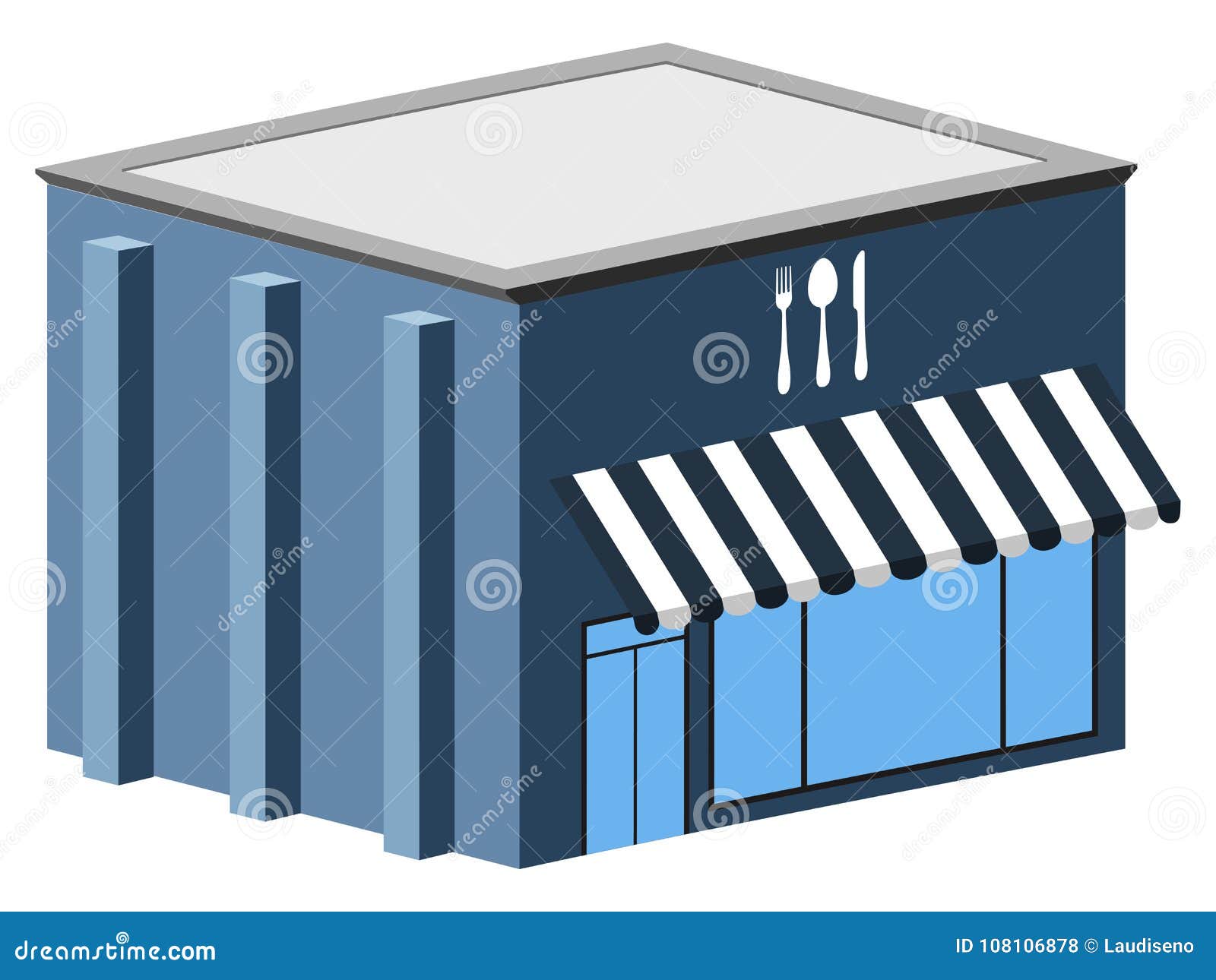 restaurant building clip art