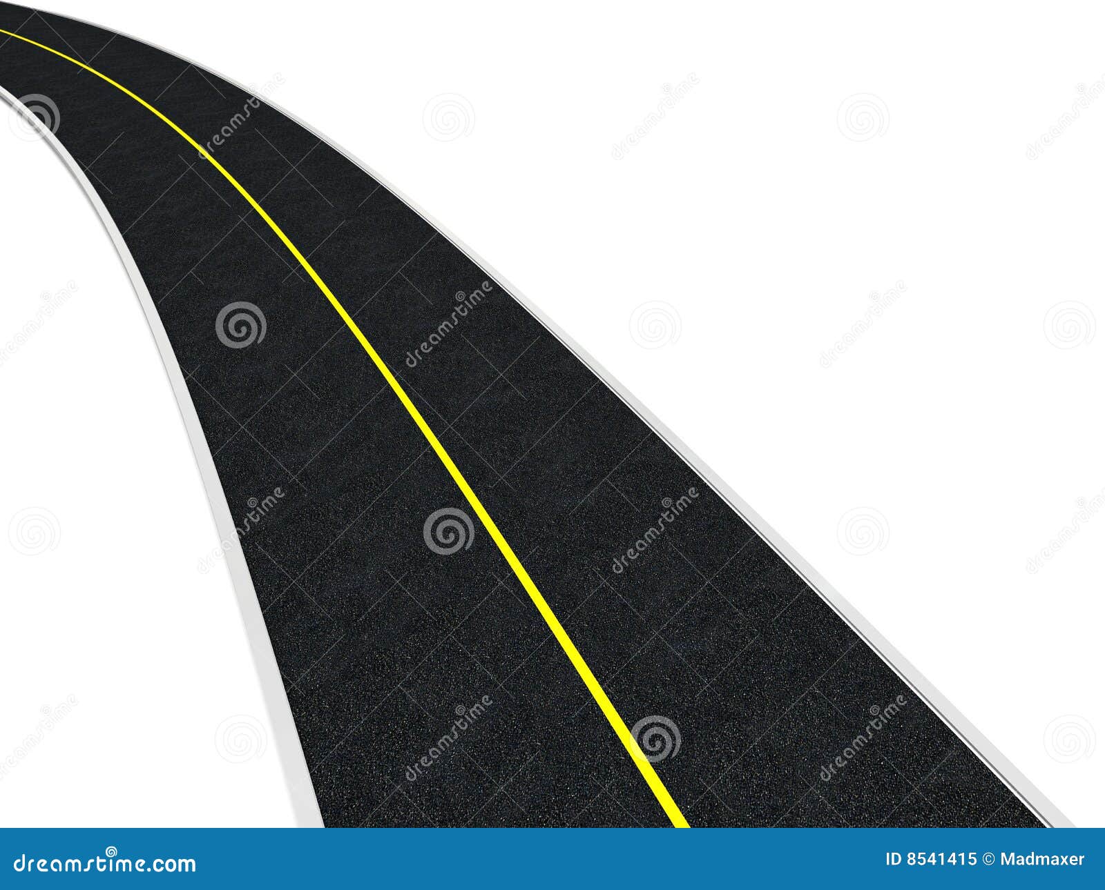 Isolated road stock illustration. Illustration of drive 8541415